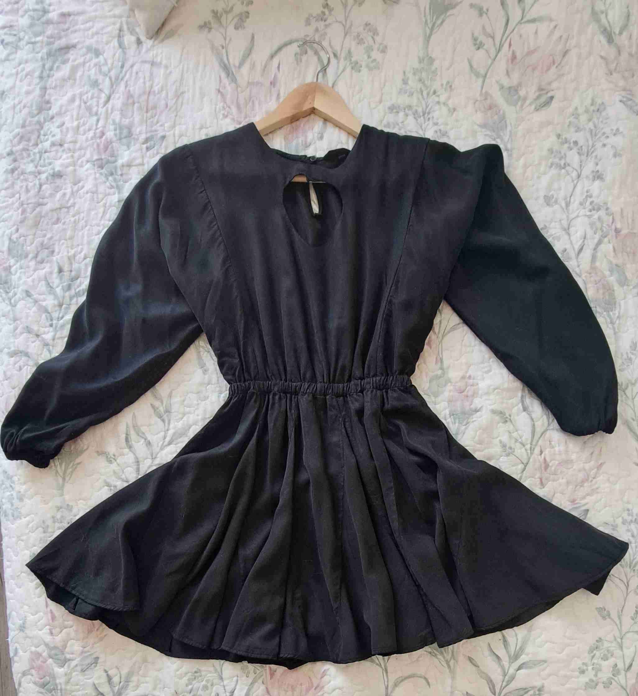 Vestido Desigual negro manga larga - 1