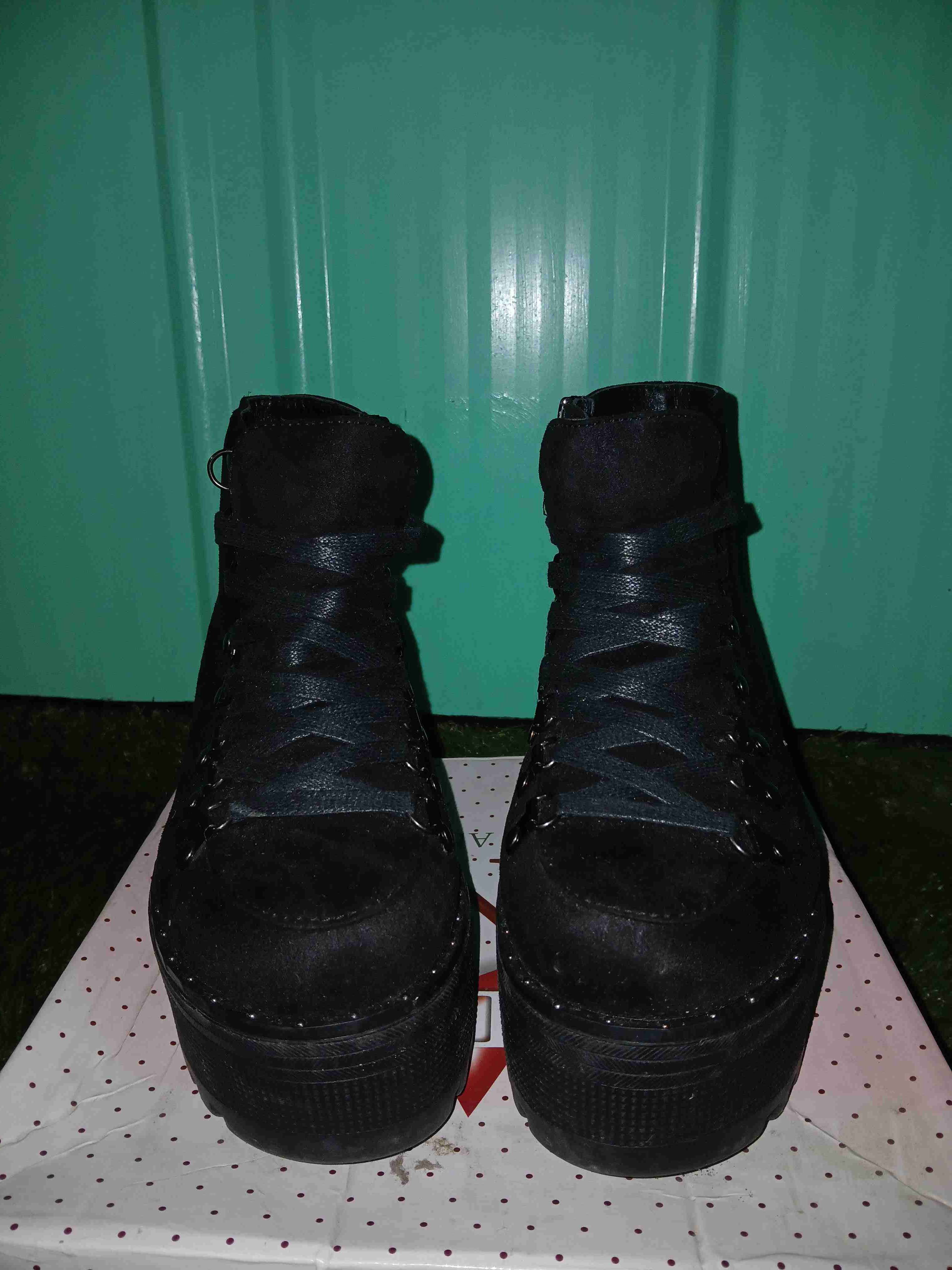 Botines negros de plataforma - miniatura 2