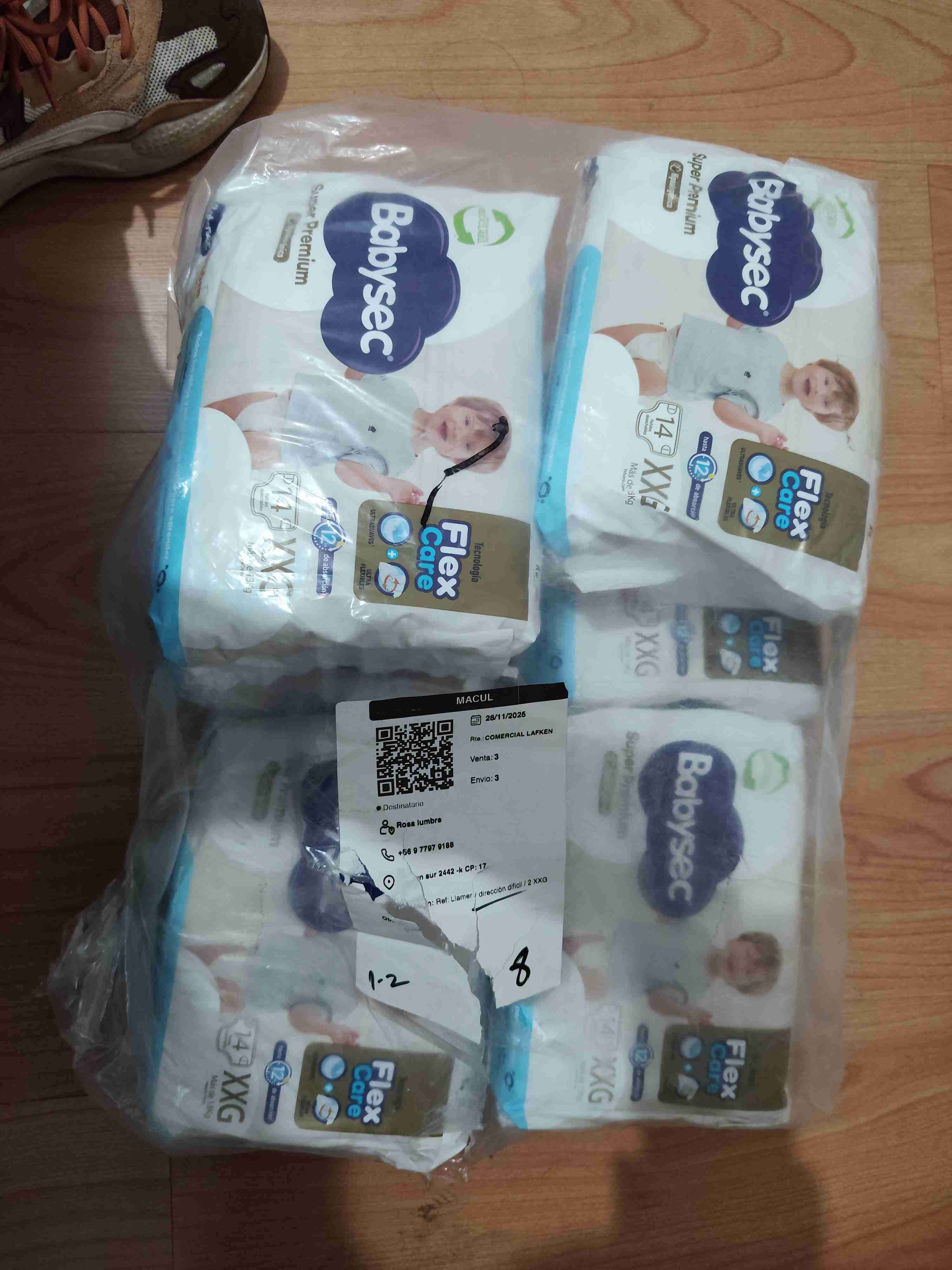 Pañales Babysec XXG 6 paquetes de 14 unidades - miniatura 1