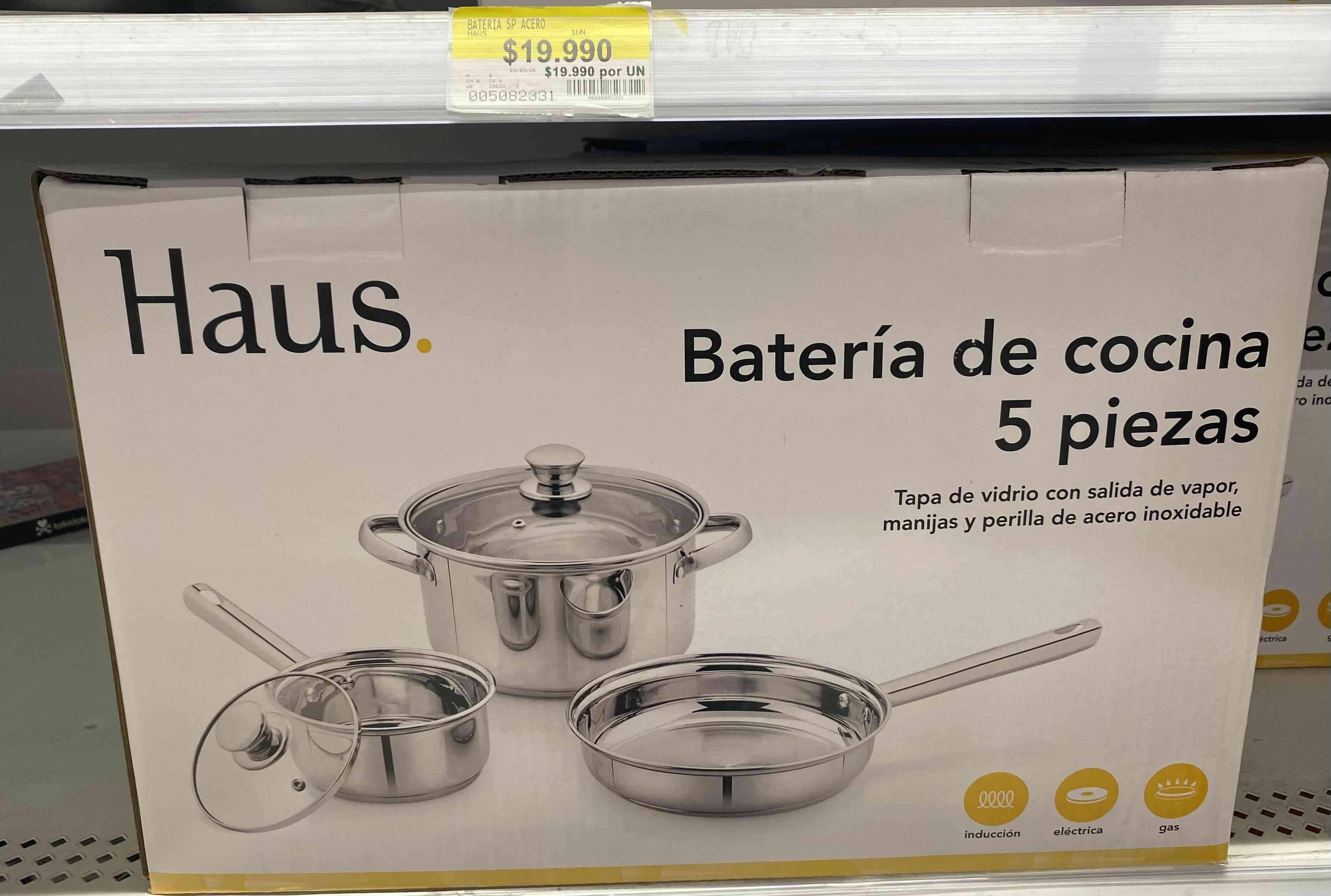 Batería de cocina Haus 5 piezas