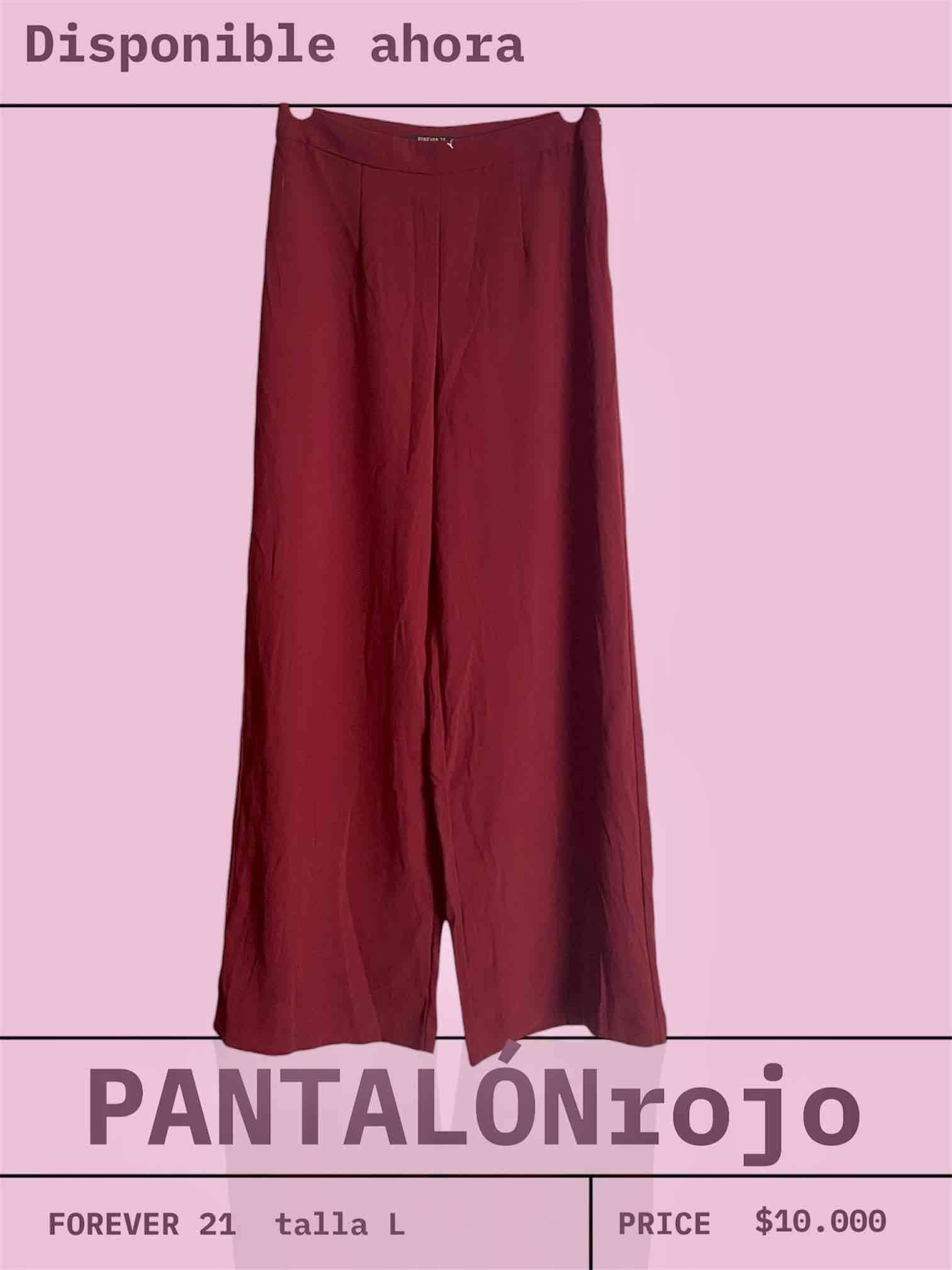 Pantalón rojo Forever 21 - miniatura 1