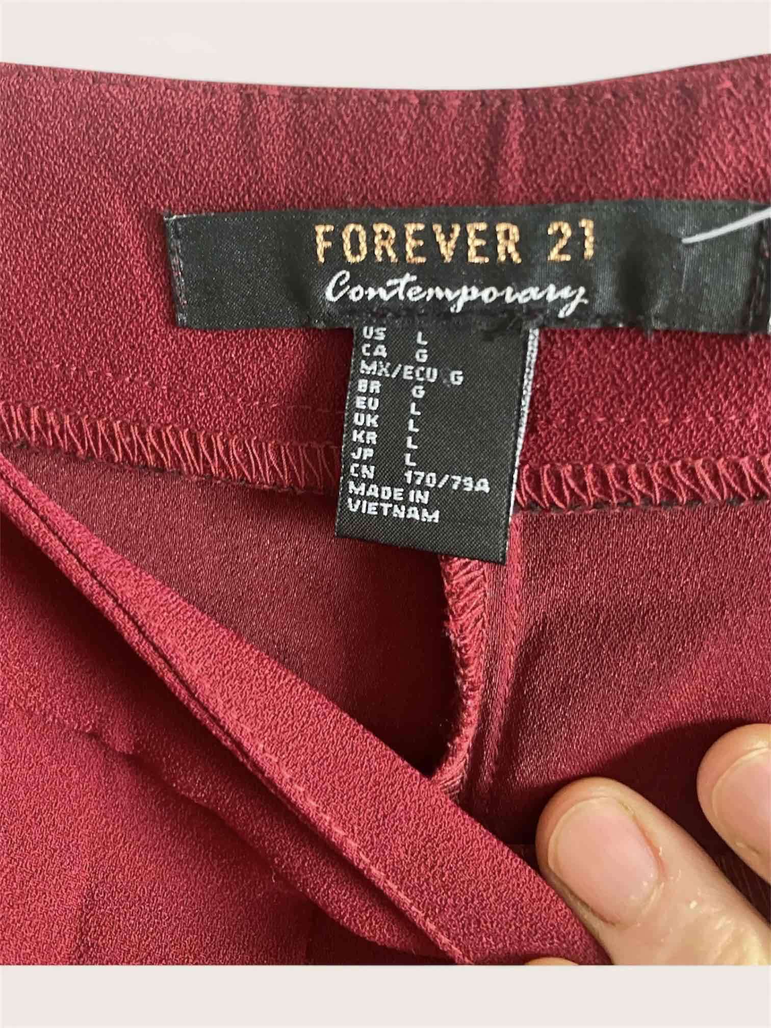 Pantalón rojo Forever 21 - miniatura 4