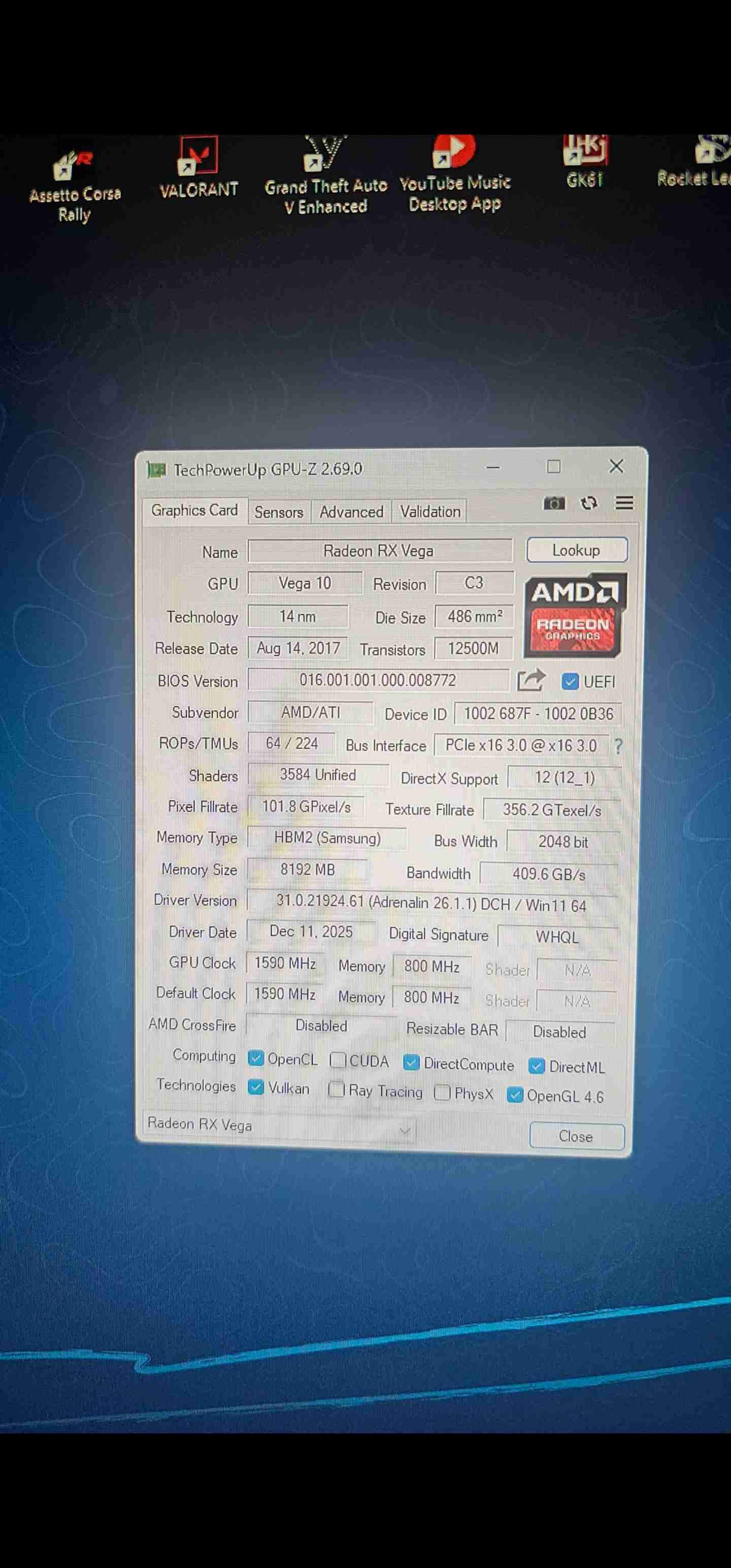 Radeon rx vega 56 de msi - miniatura 3