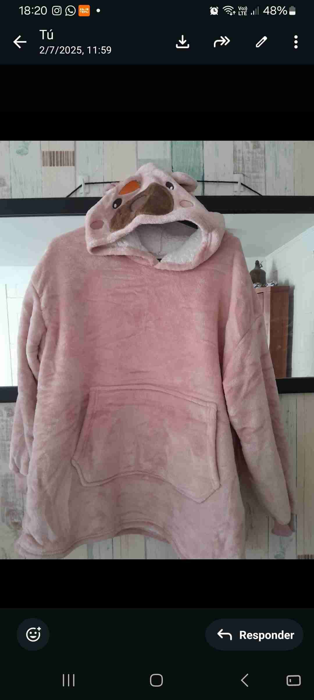 Polerón polar capibara beige - 2