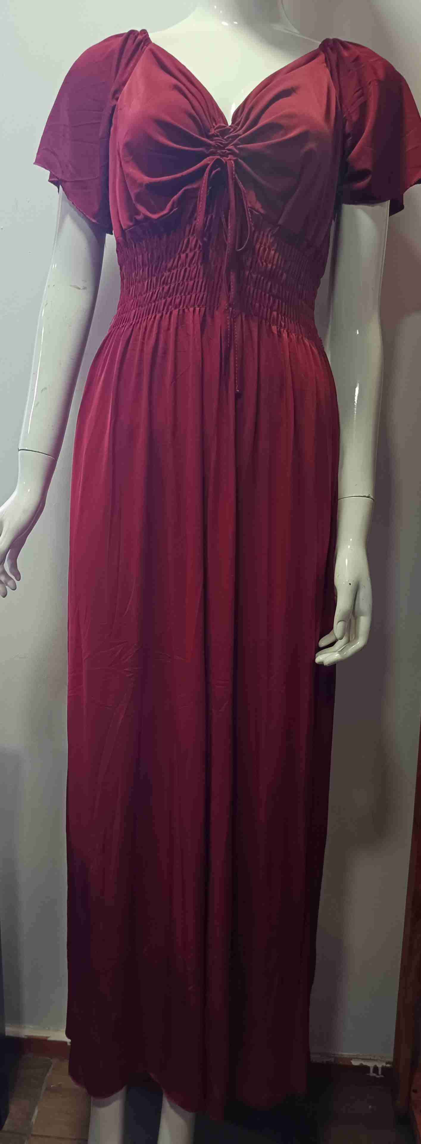 Vestido largo rojo elegante