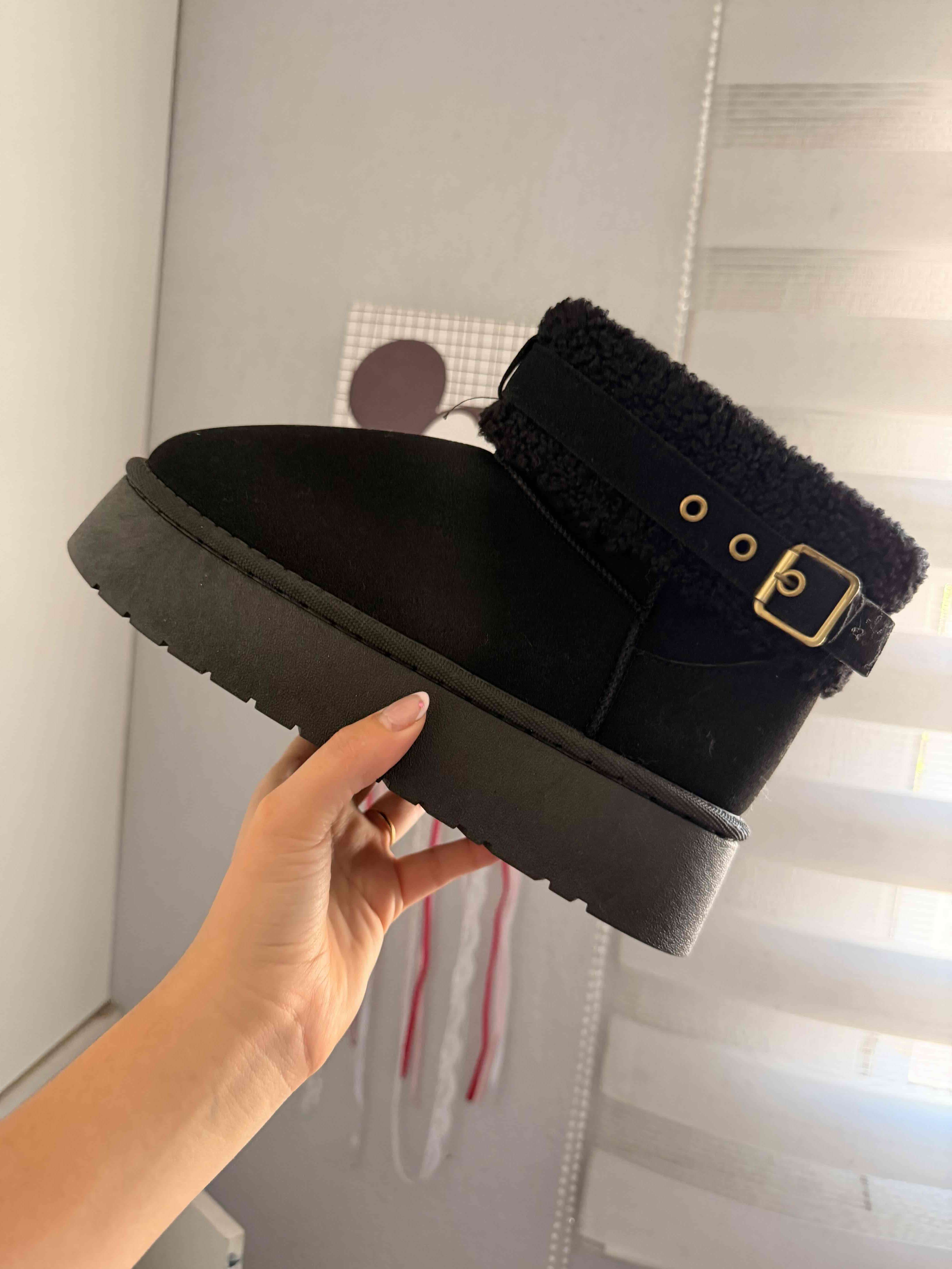 Botines de plataforma negra