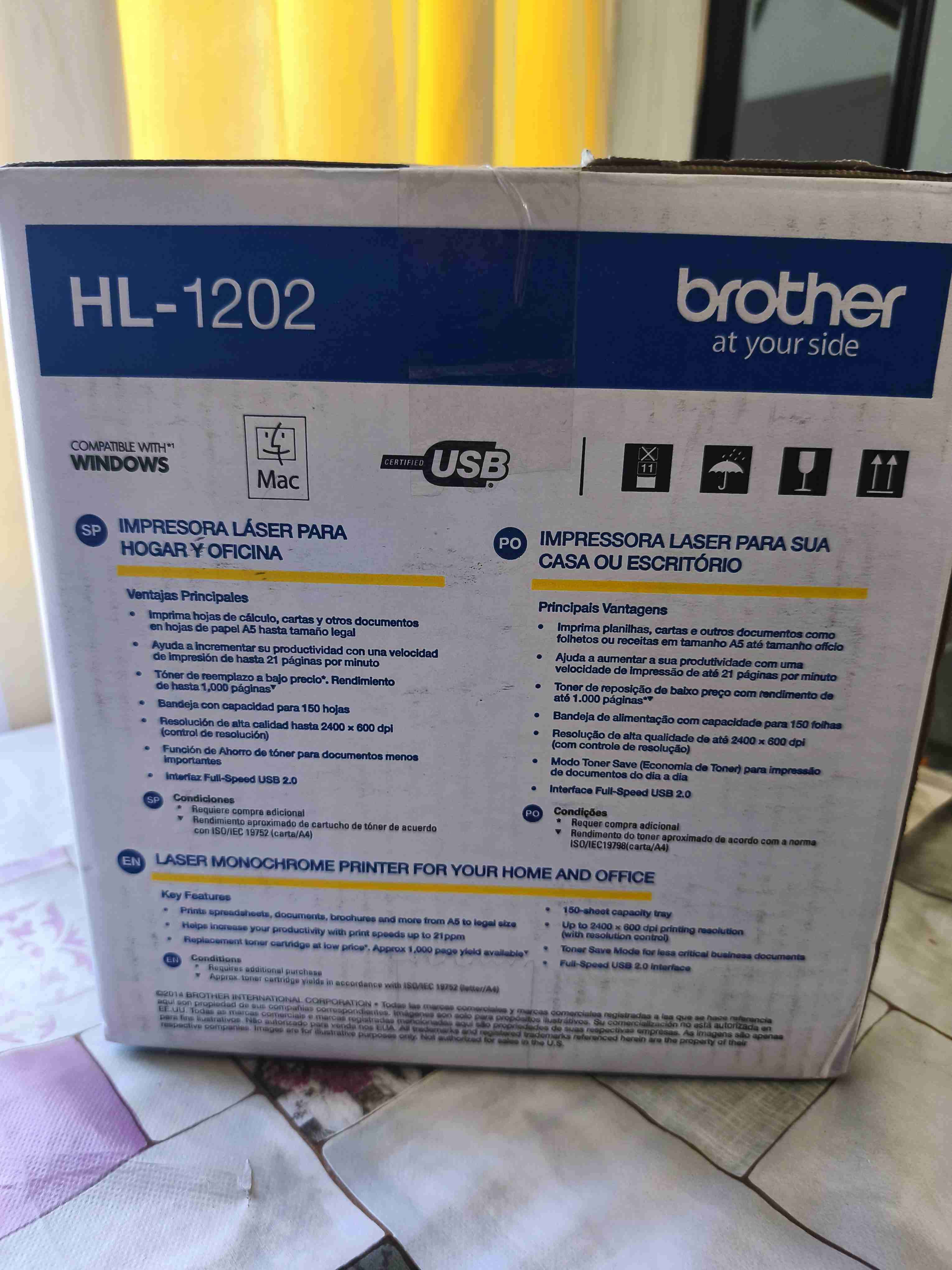 Impresora láser Brother negra - miniatura 4