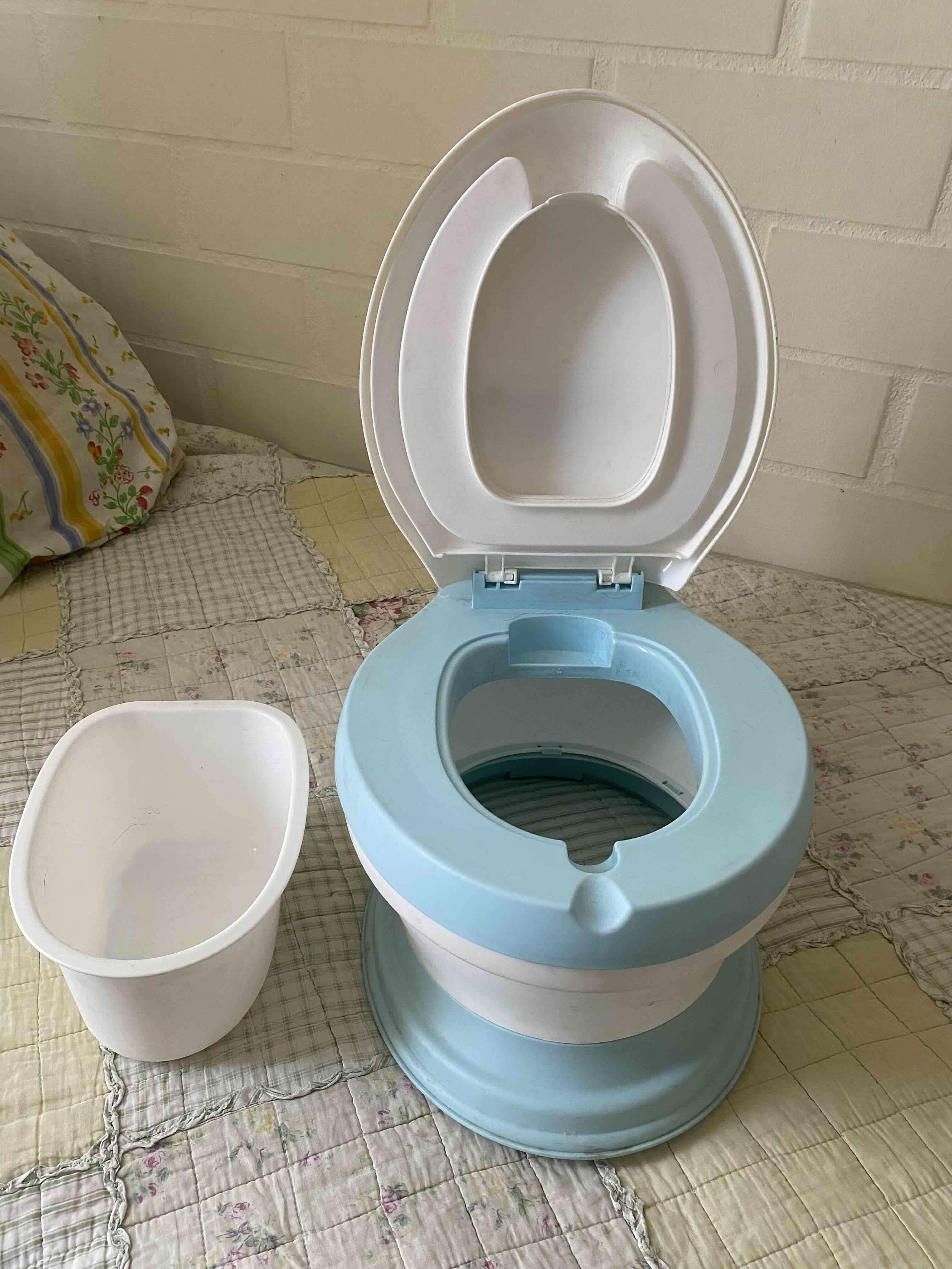 Inodoro entrenador infantil azul - miniatura 2