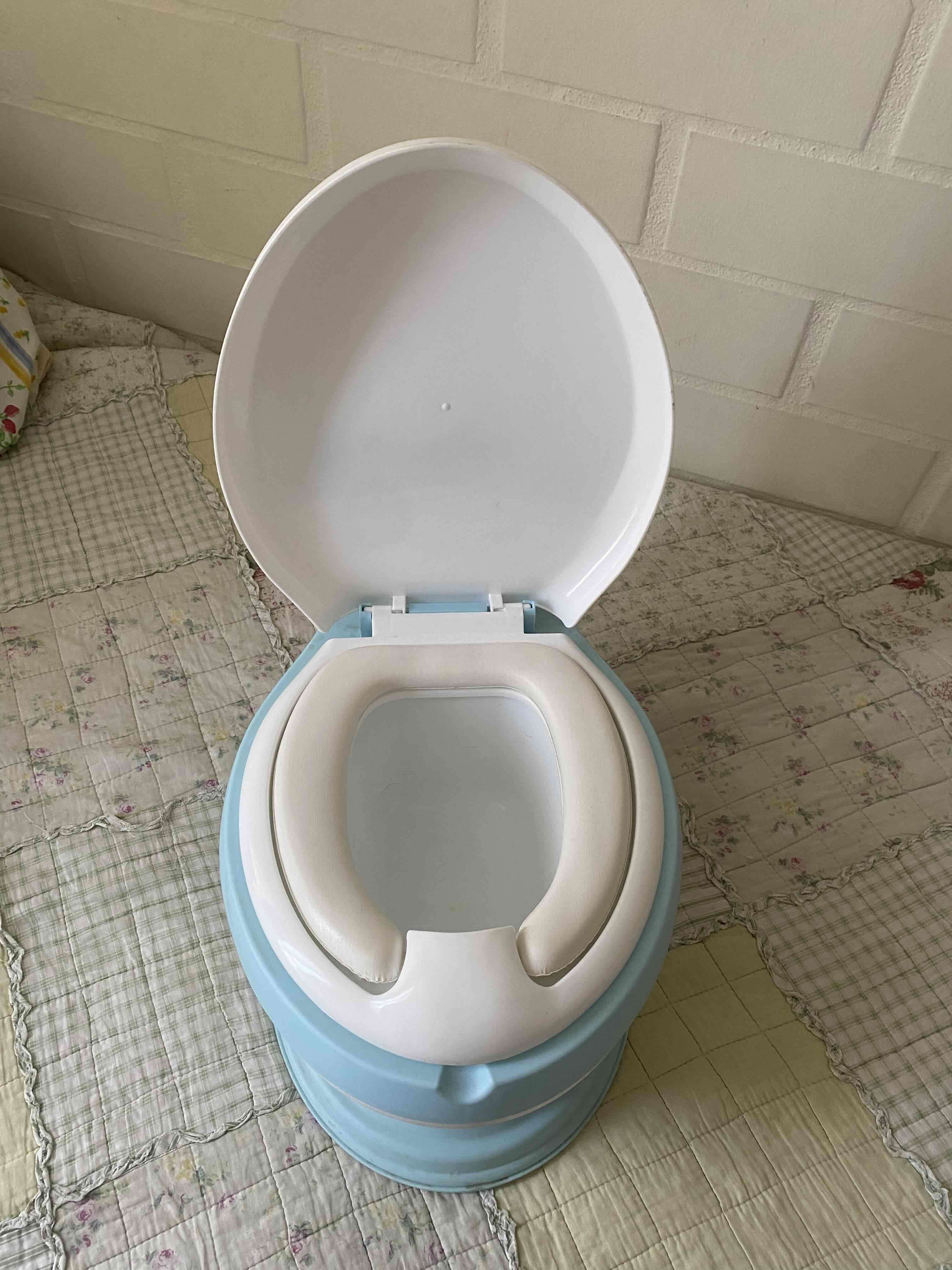 Inodoro entrenador infantil azul - miniatura 4