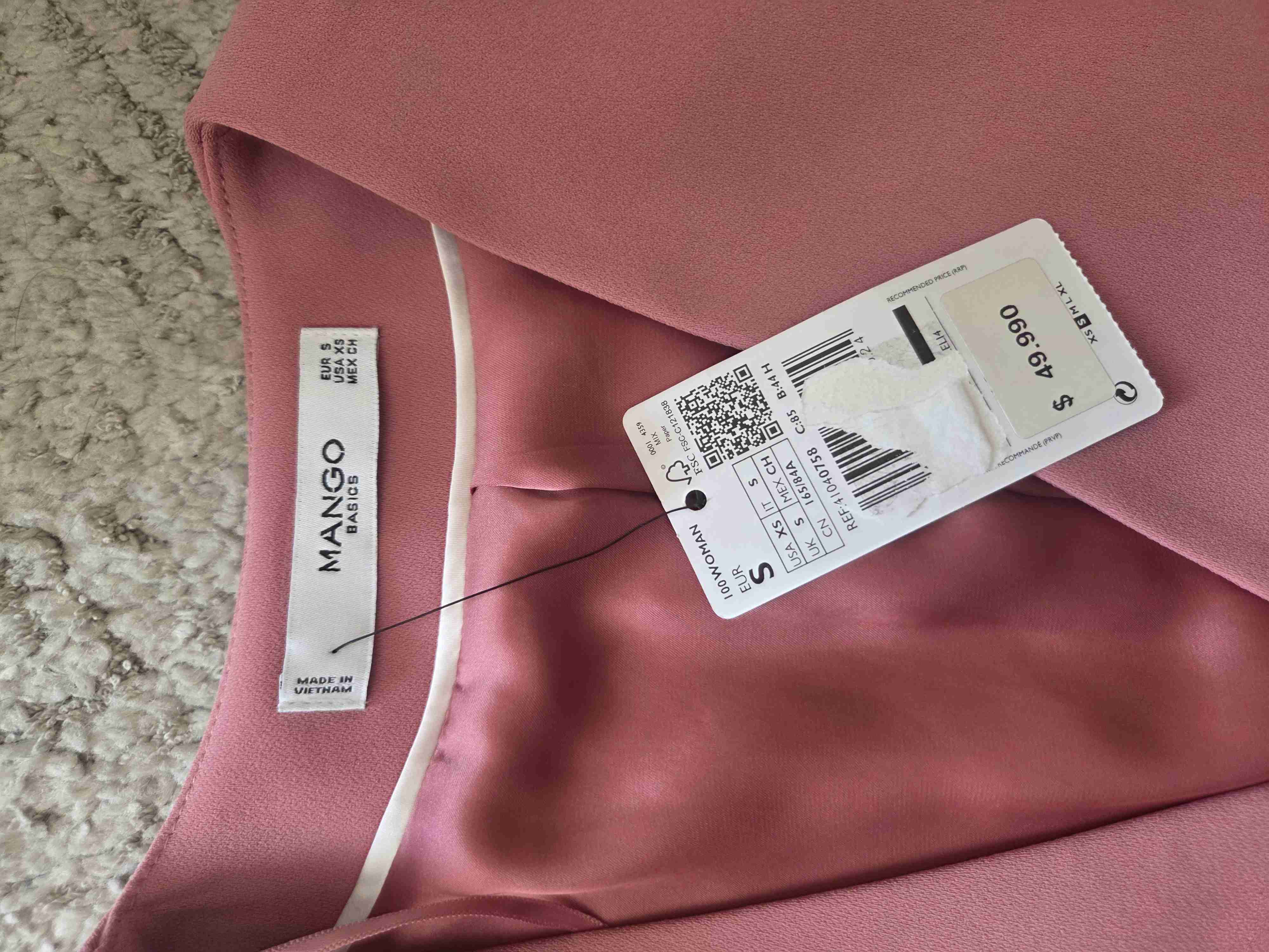 Blazer rosa Mango - miniatura 1