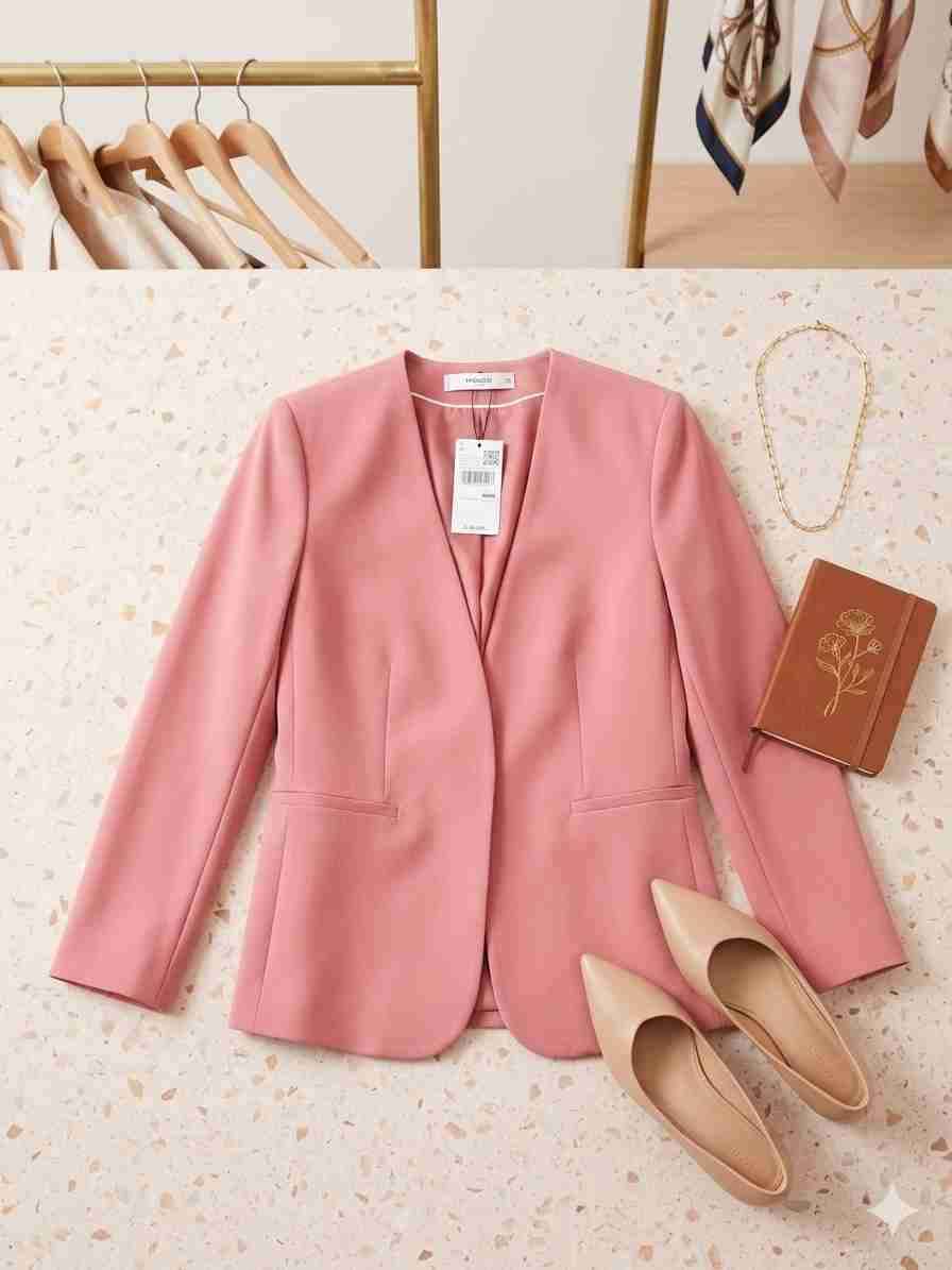 Blazer rosa Mango - miniatura 2