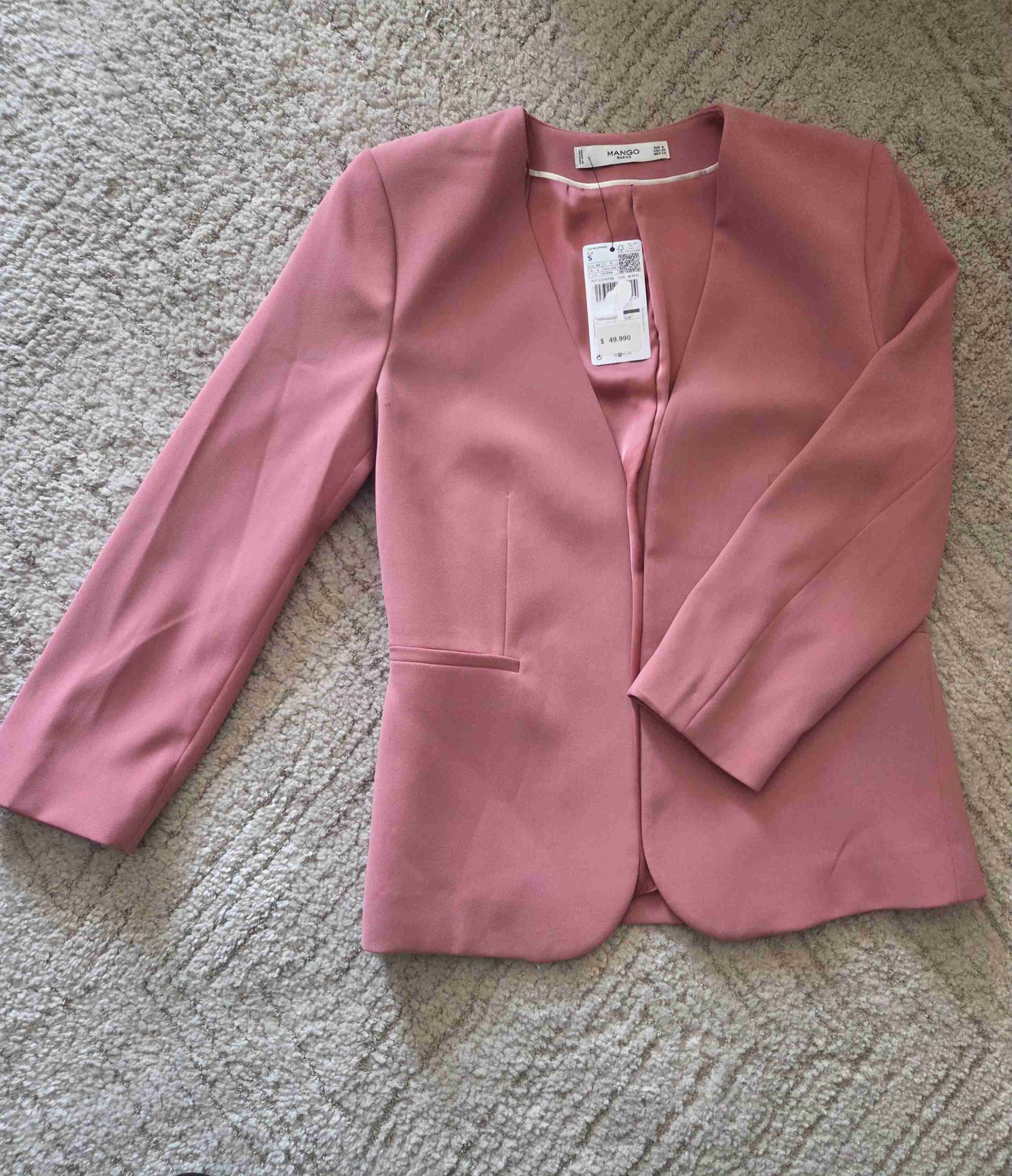 Blazer rosa Mango - miniatura 3