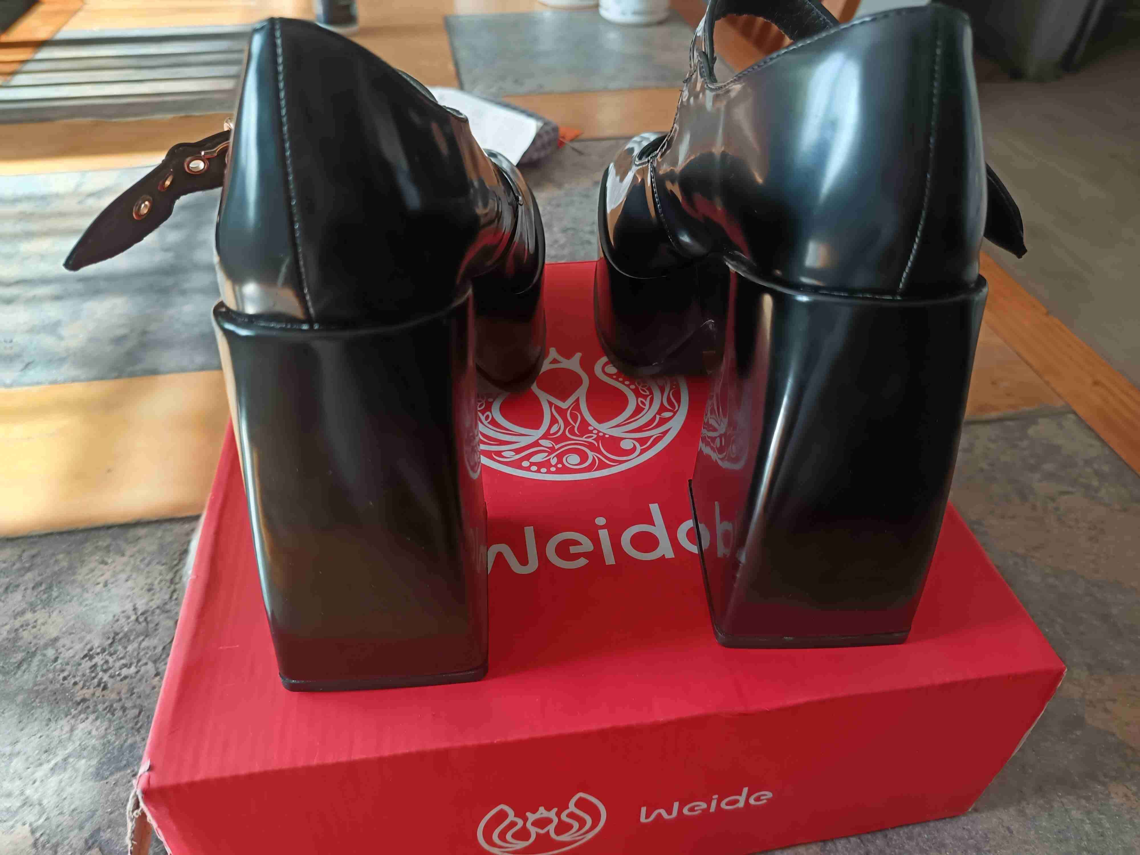 Zapatos charol negros con hebilla - miniatura 3