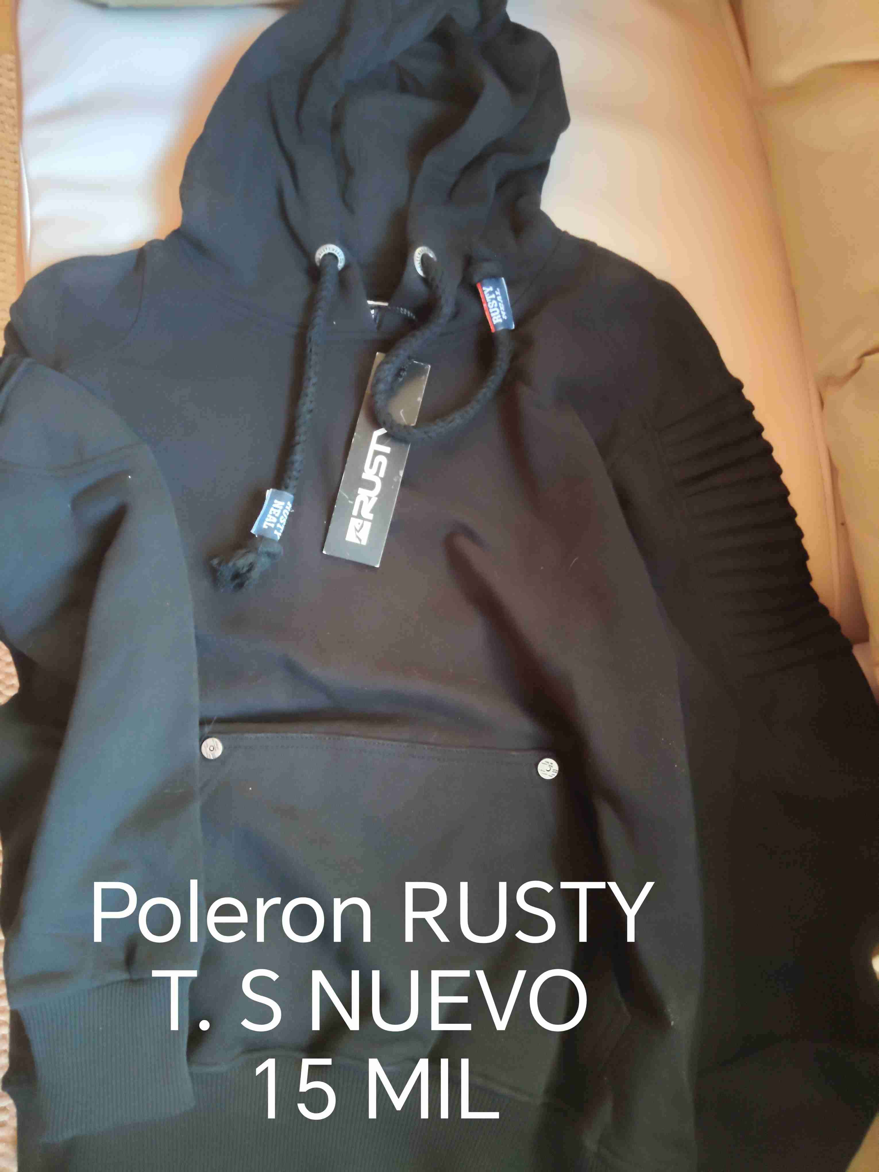 Polerón negro RUSTY nuevo - miniatura 1