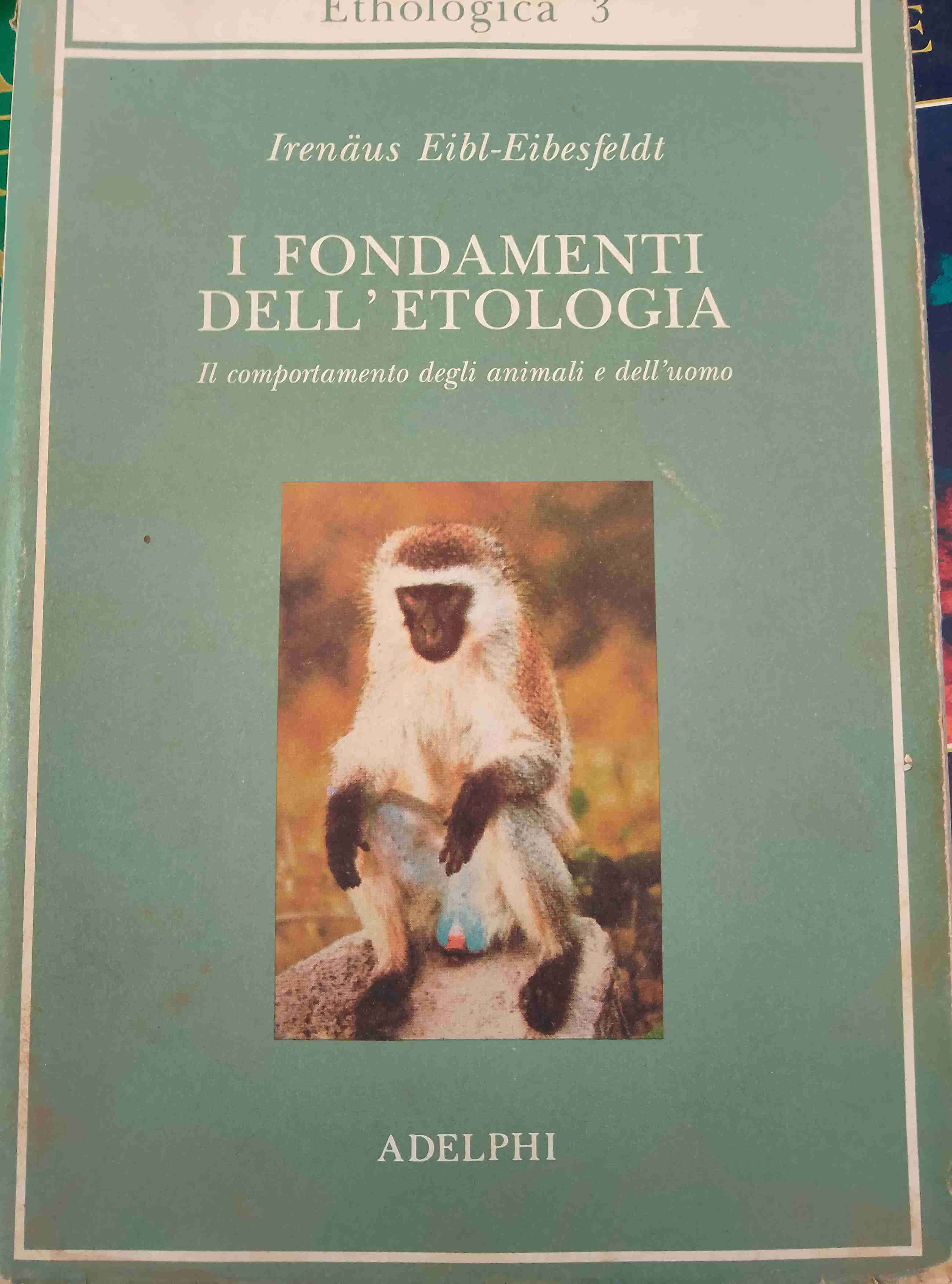 Libro I fondamenti dell'etologia