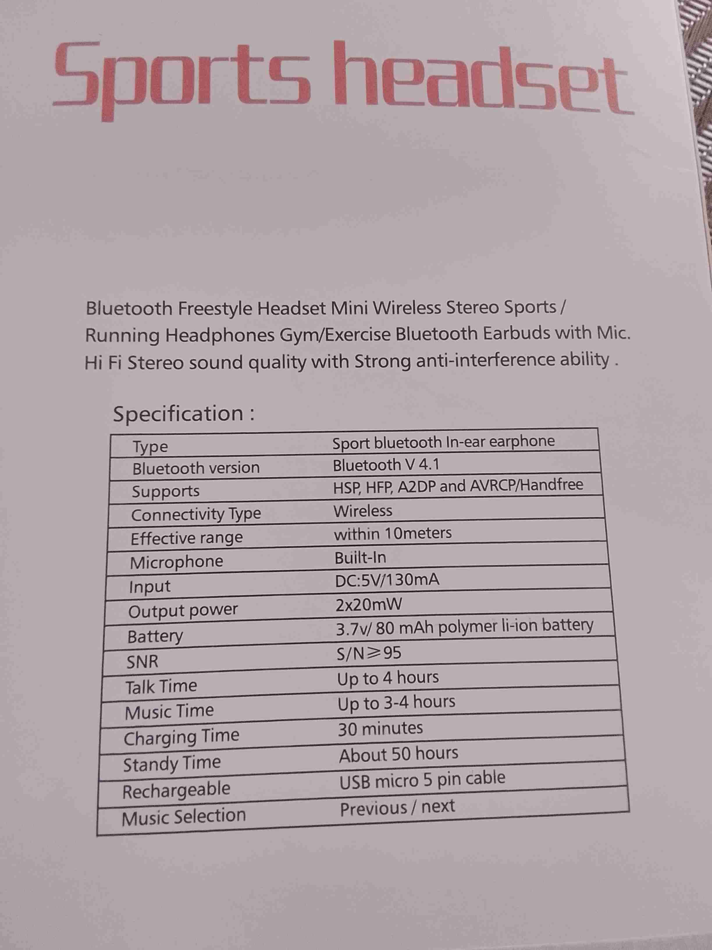 Auriculares deportivos Bluetooth - miniatura 2