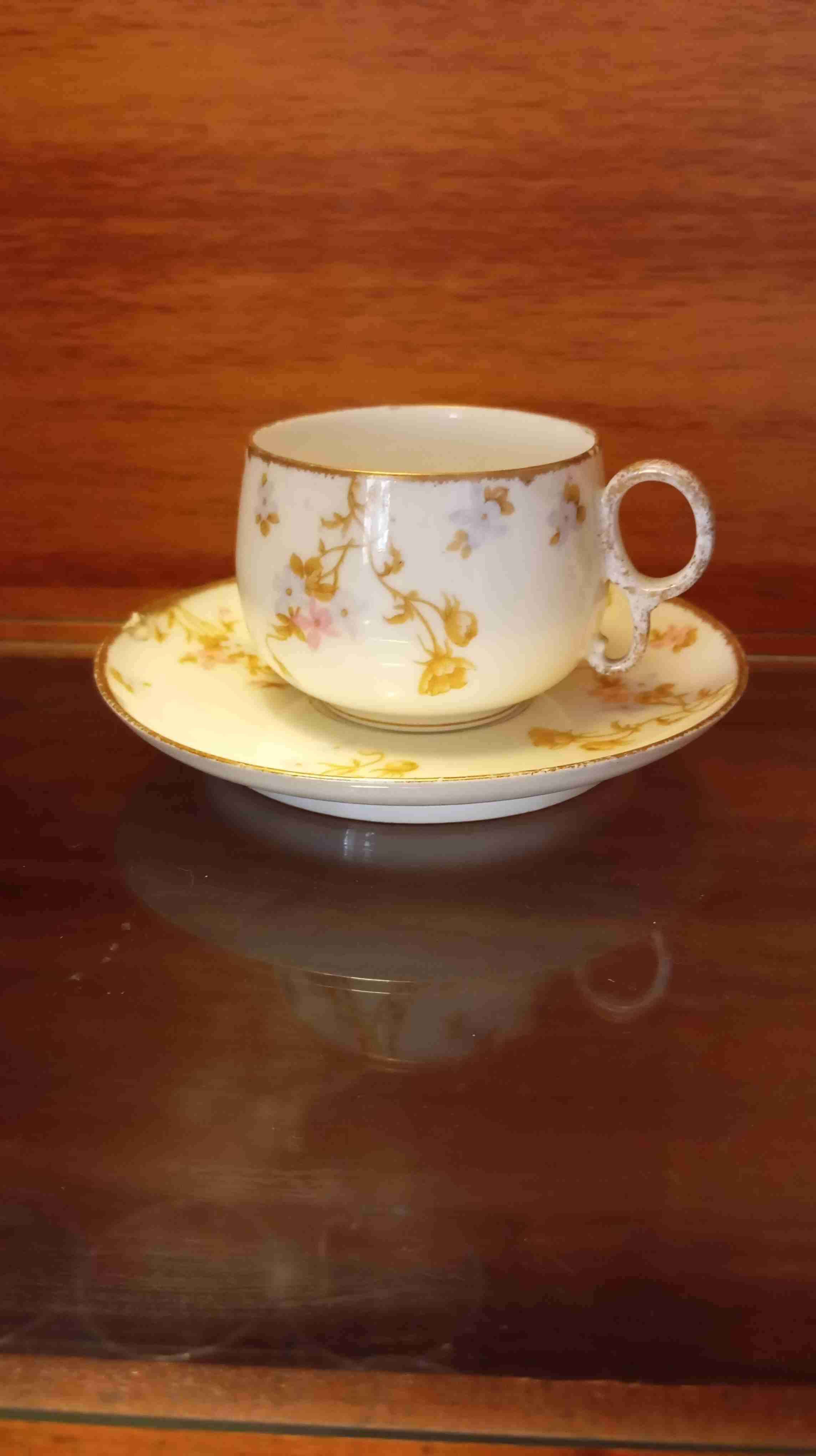 Taza de porcelana limoges - miniatura 1