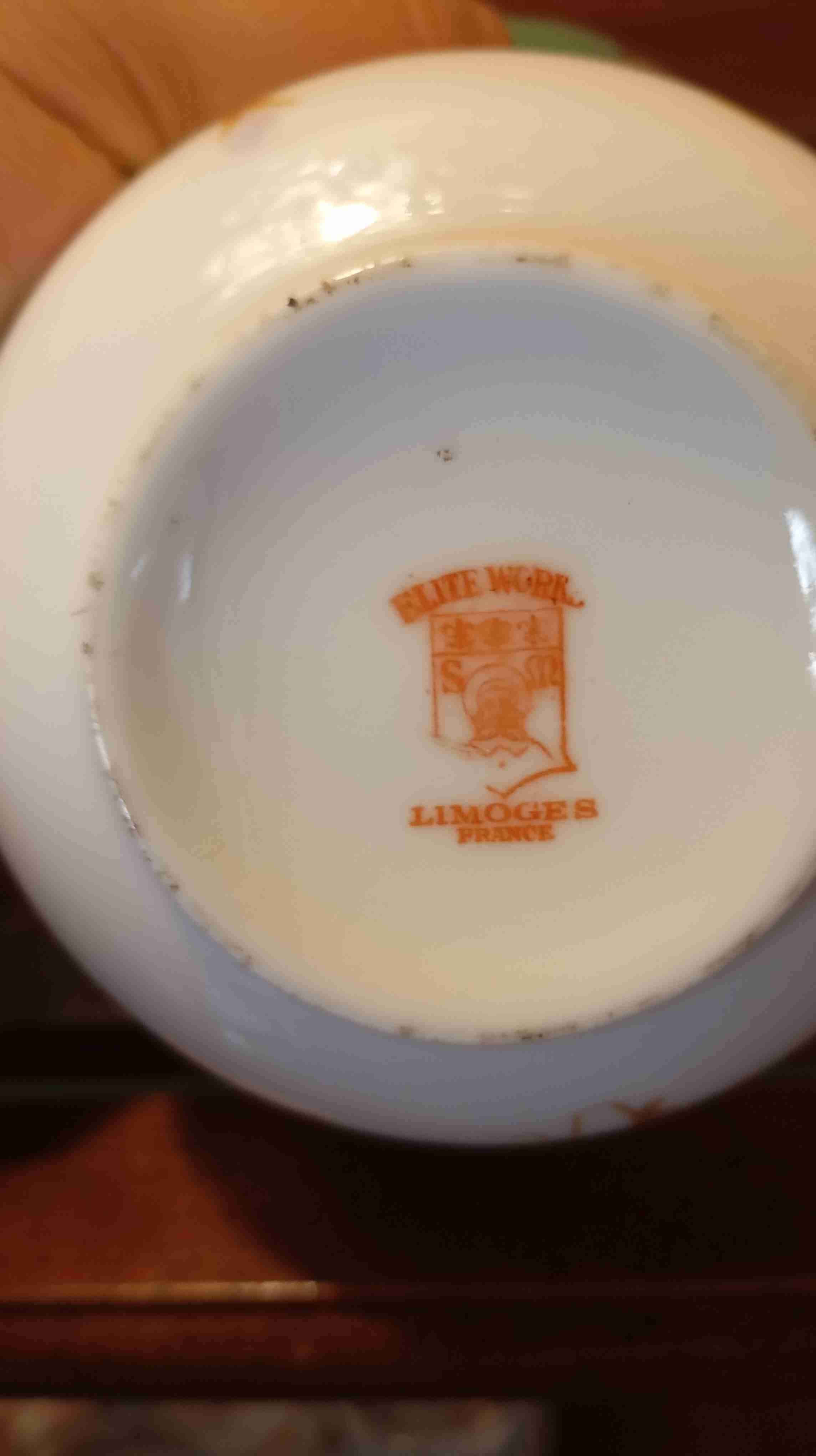 Taza de porcelana limoges - miniatura 2