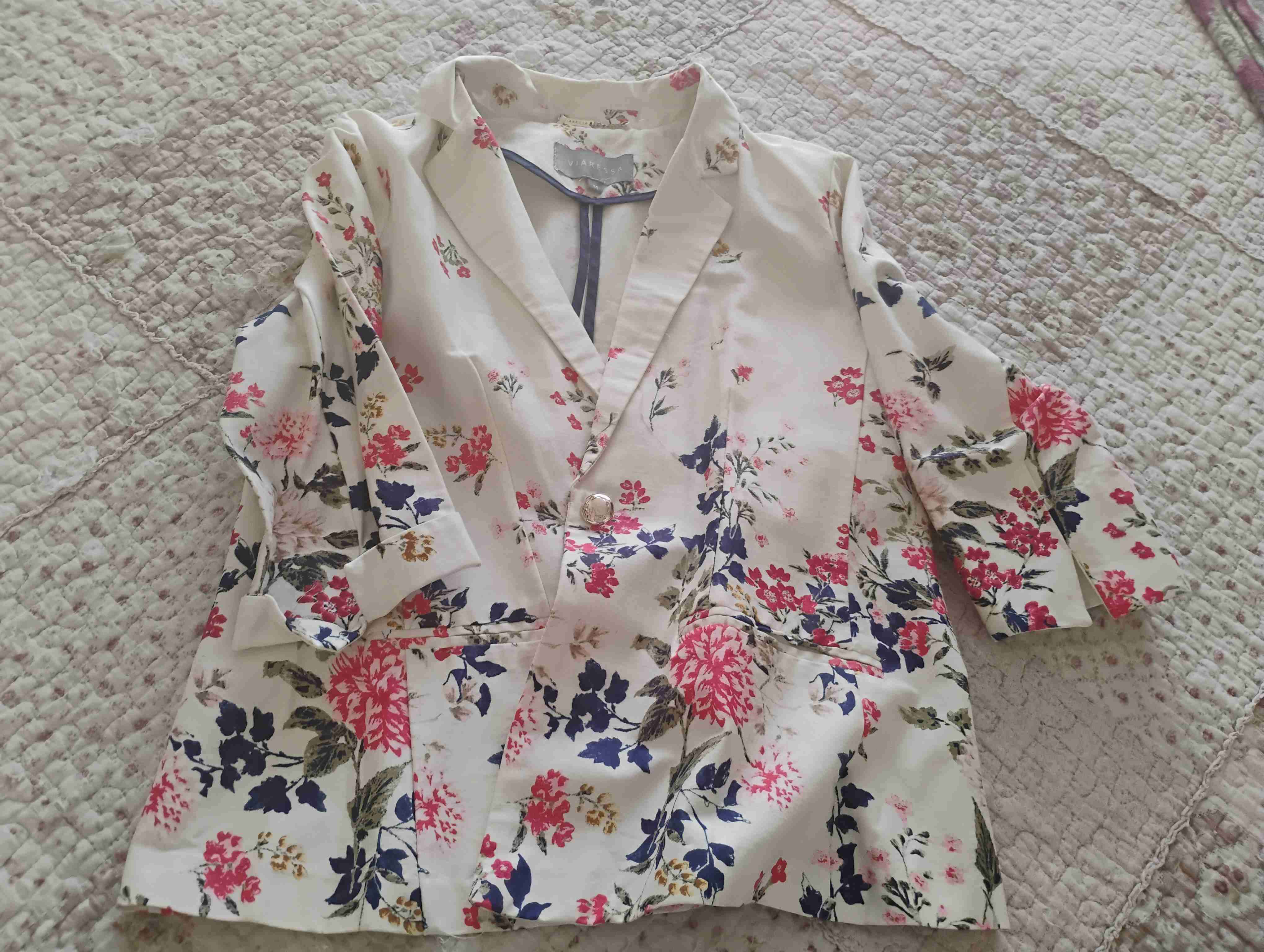 Blazer floral para mujer - miniatura 1