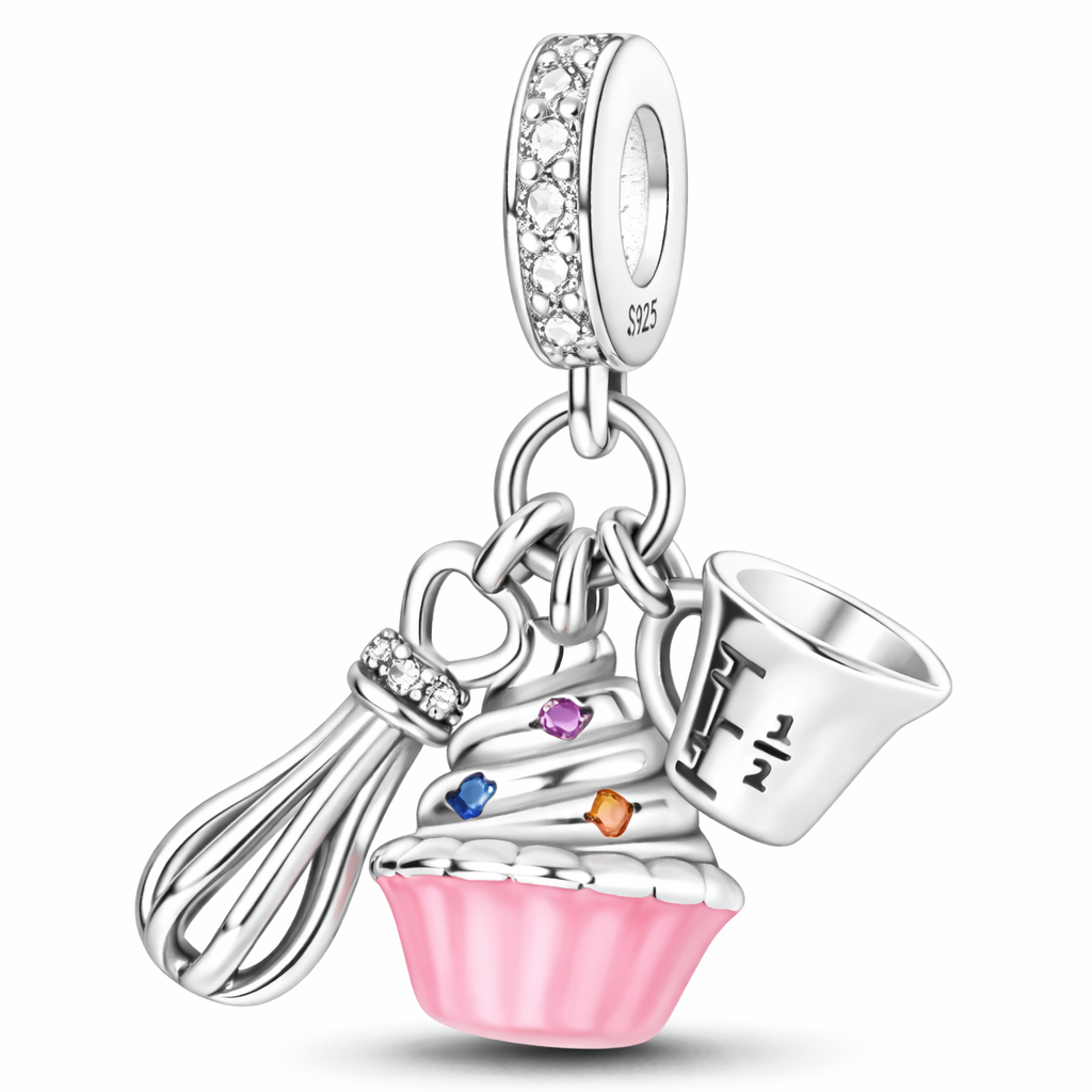 Charm Cupcake Rosado – Plata 925 🧁✨ - miniatura 1