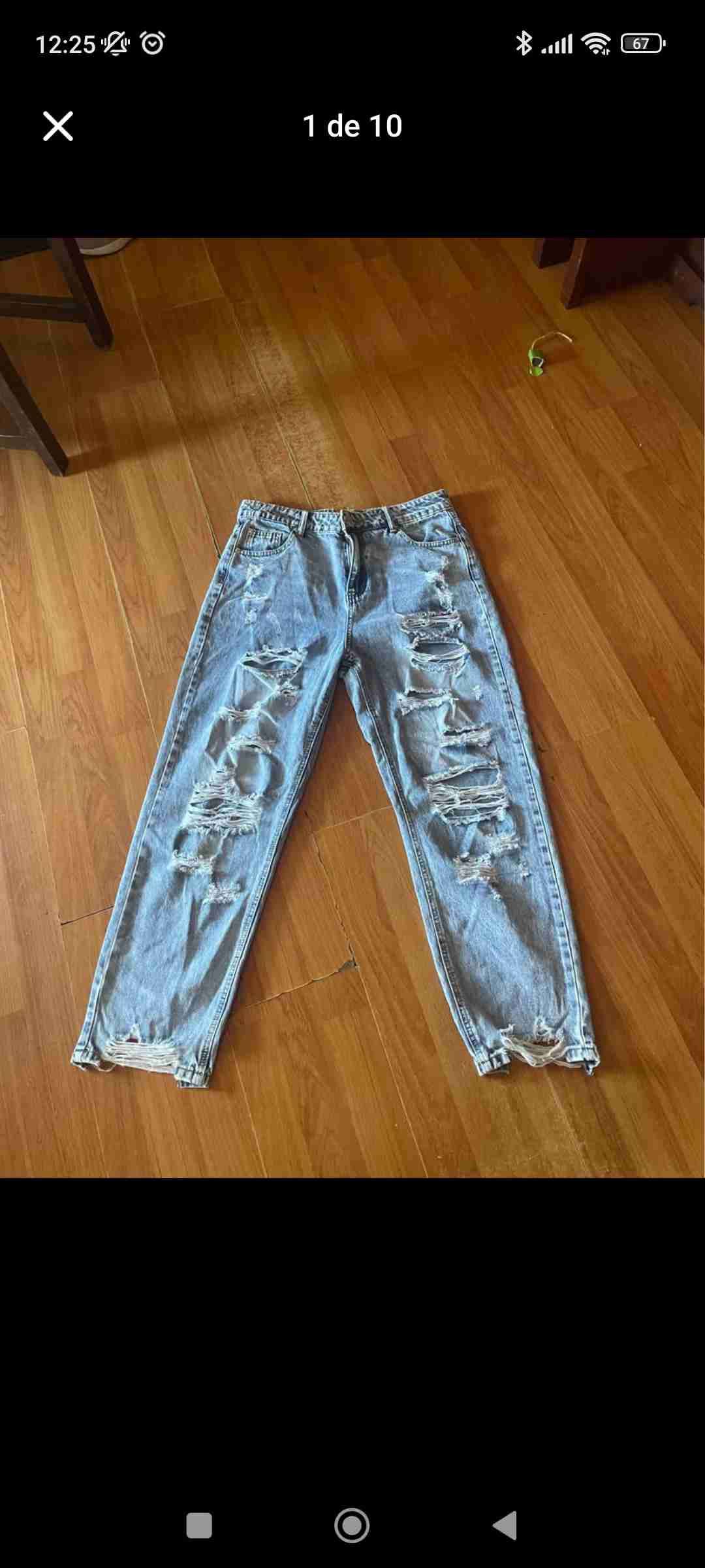 Jeans rotos azul claro - miniatura 1