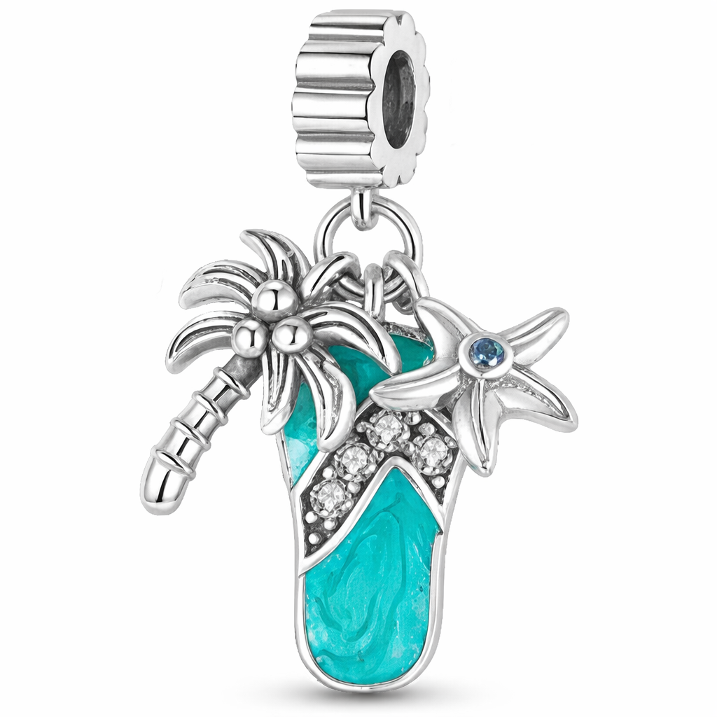 Charm Caribe – Palmera, Estrella y Sandalia 🌴✨ - miniatura 1
