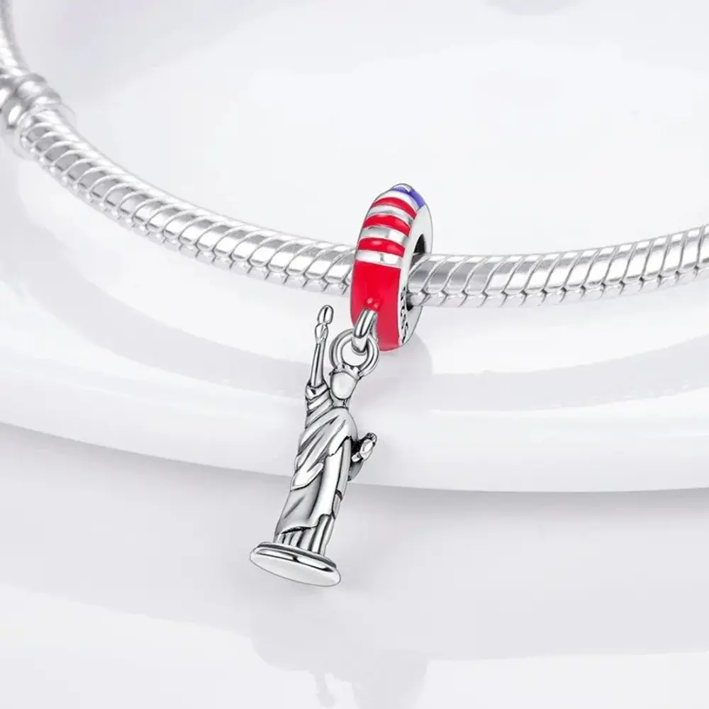 Charm Estatua de la Libertad EEUU USA  🇺🇸✨ - miniatura 3