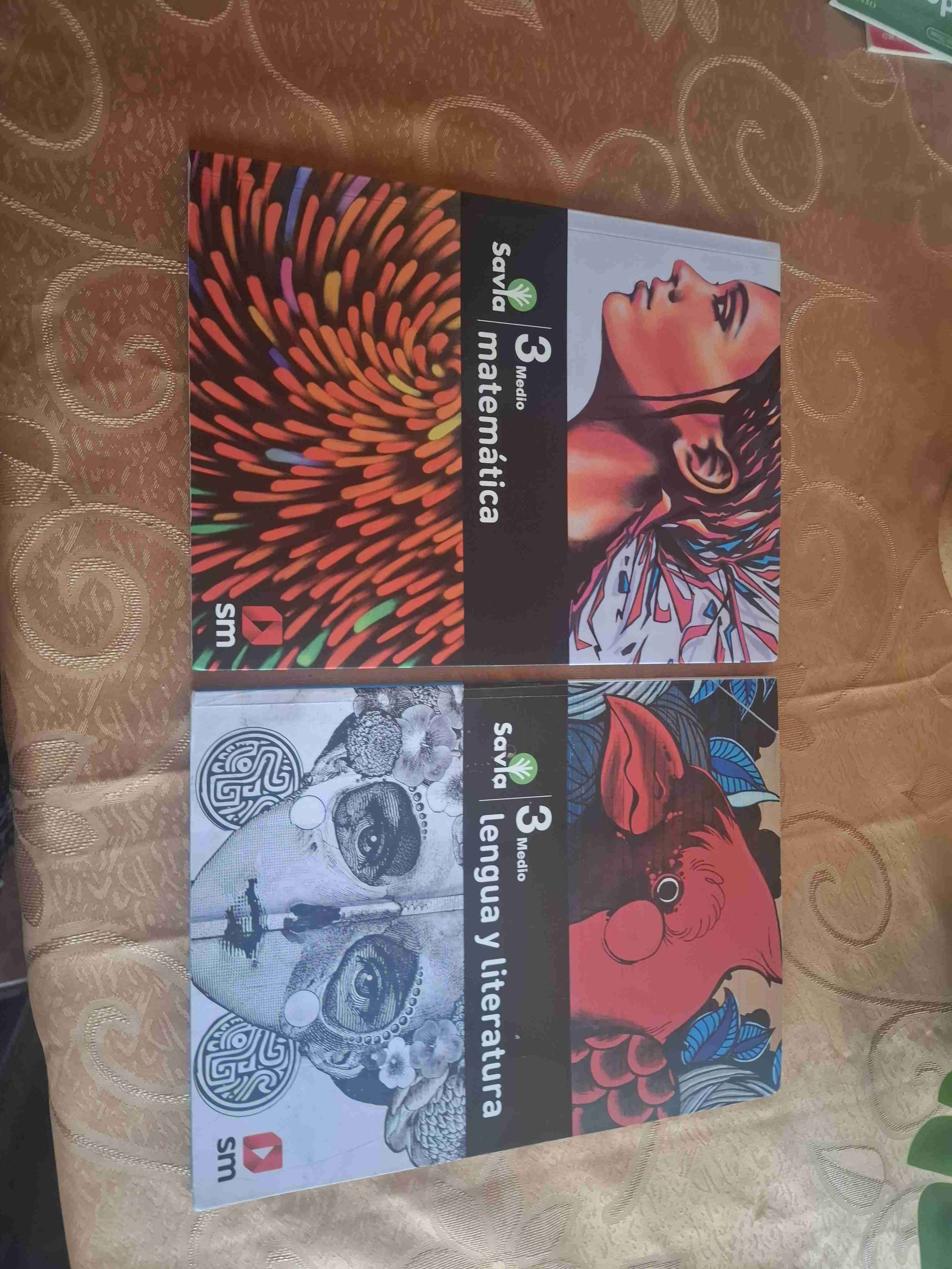 Libros Savia 3° Medio Matemática y Lengua