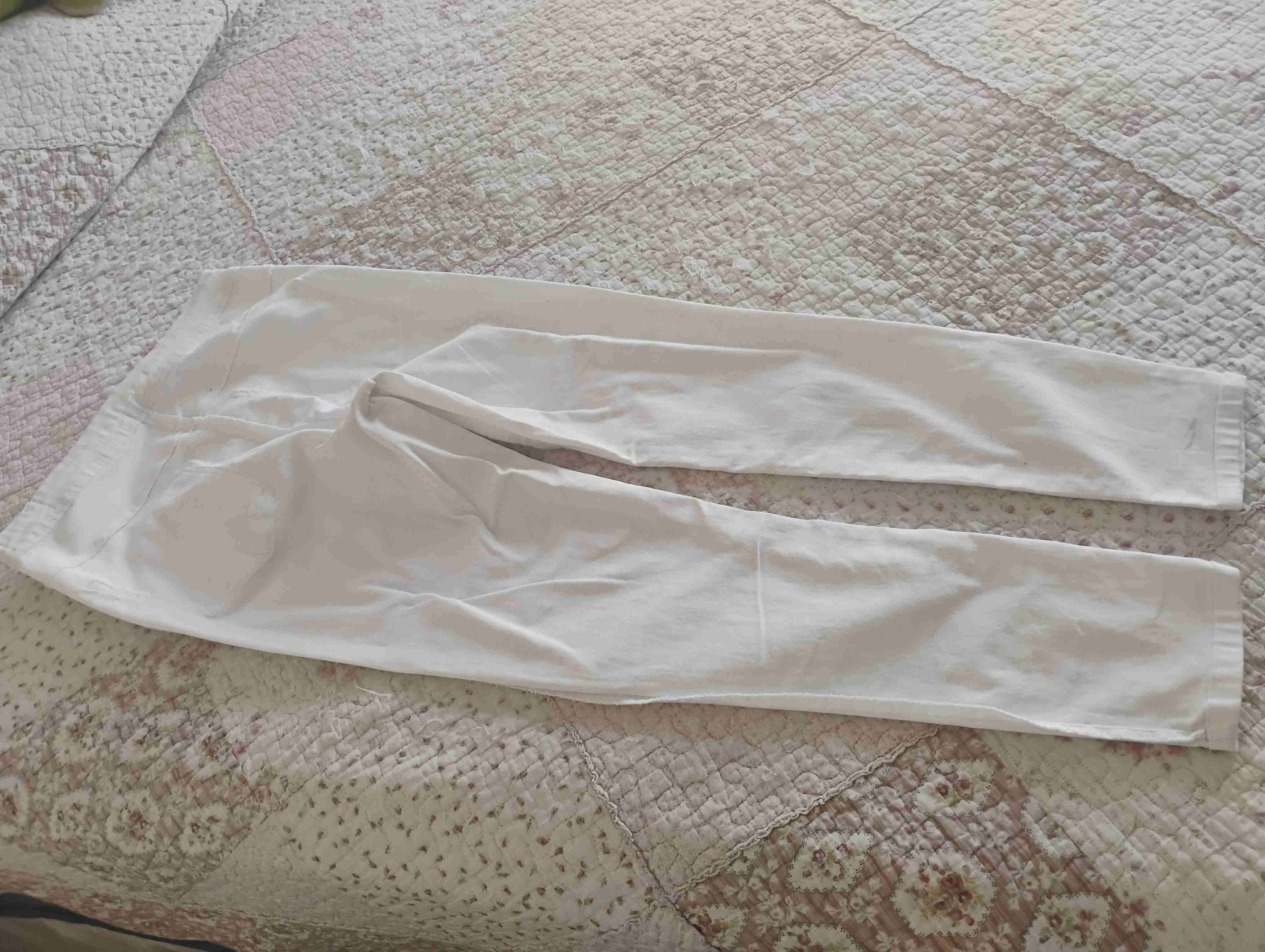 Pantalones blancos mujer - miniatura 1