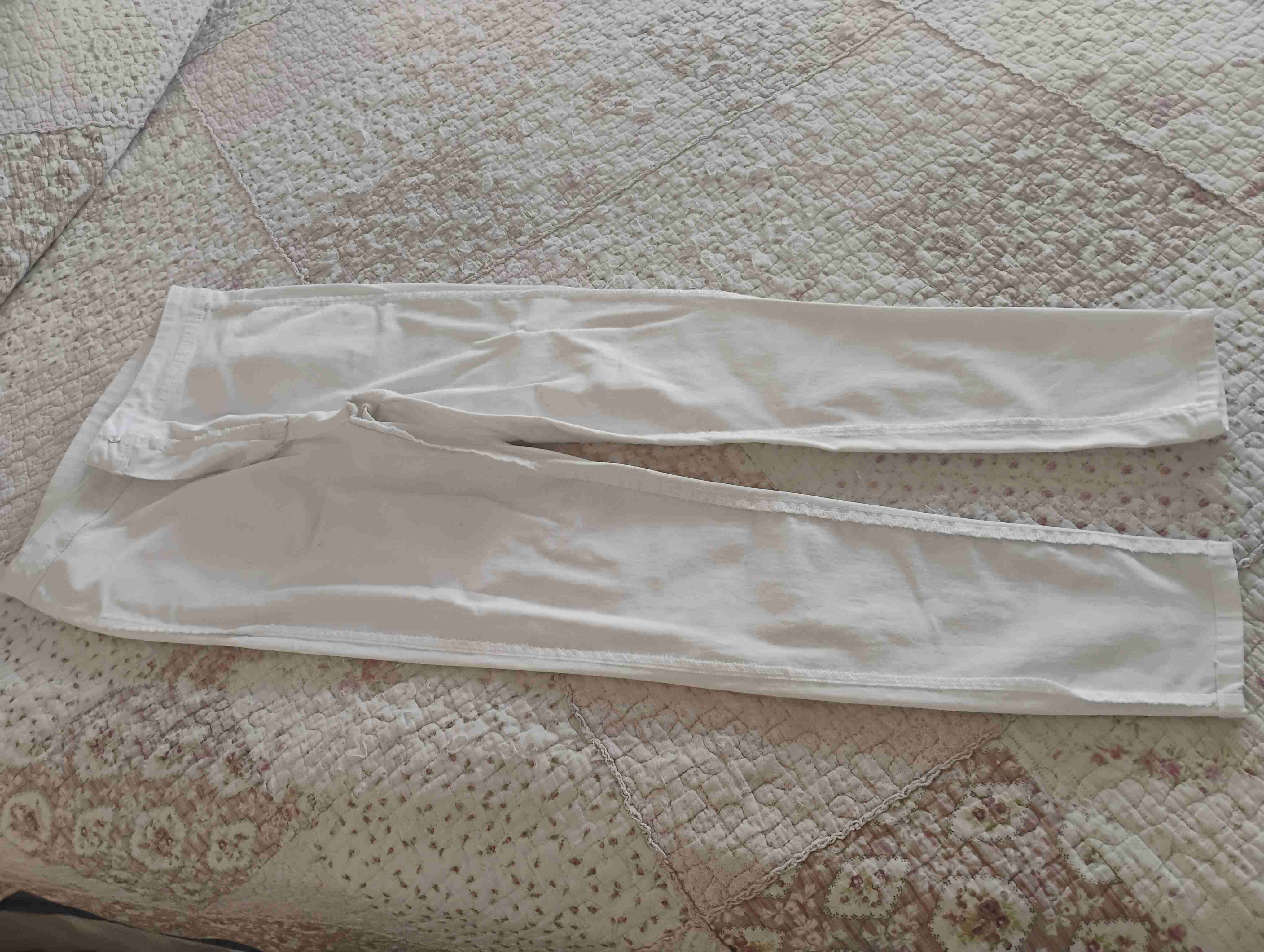 Pantalones blancos mujer - miniatura 2