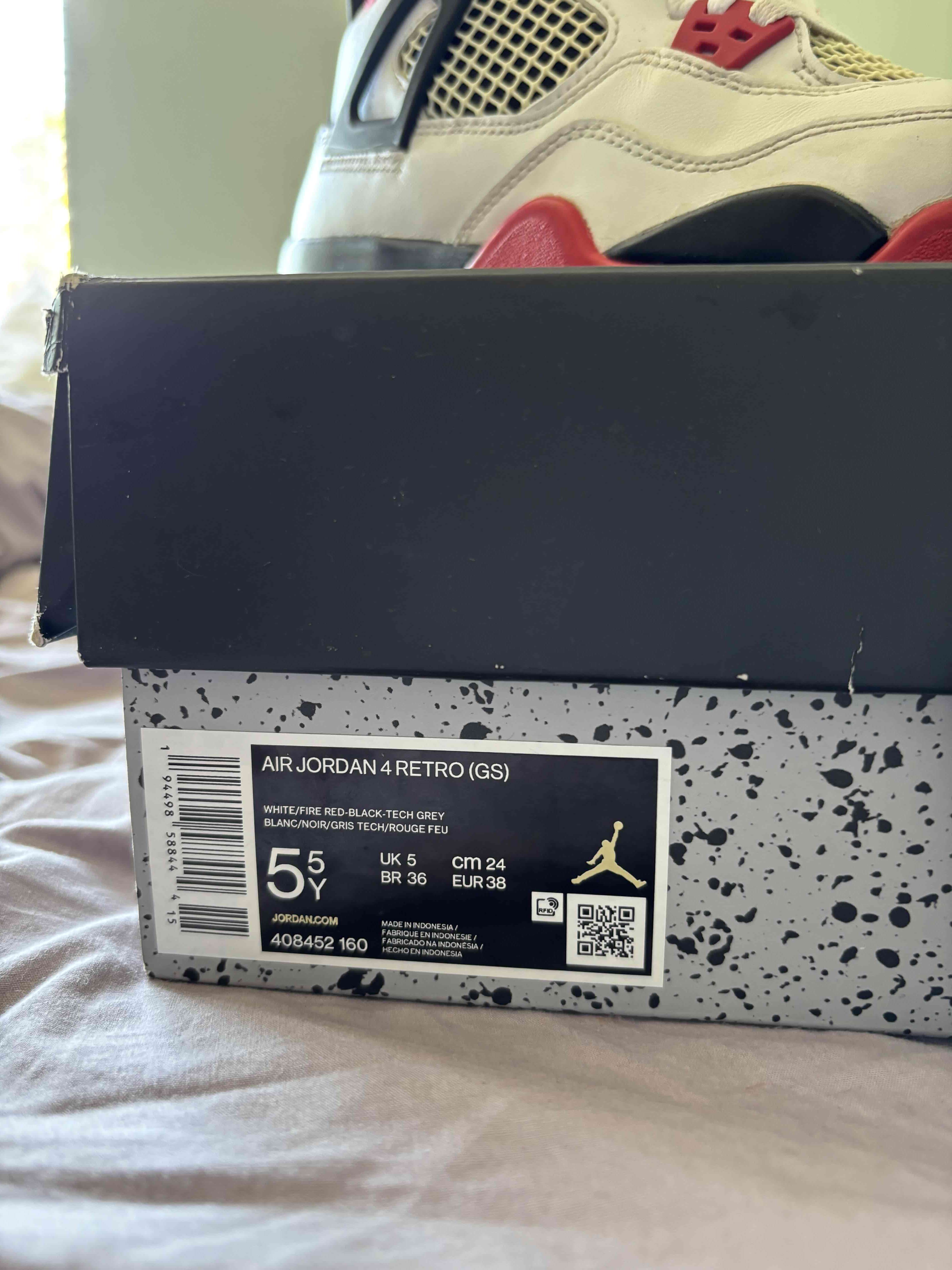 Zapatillas Nike Air Jordan 4 Retro fire red - miniatura 2