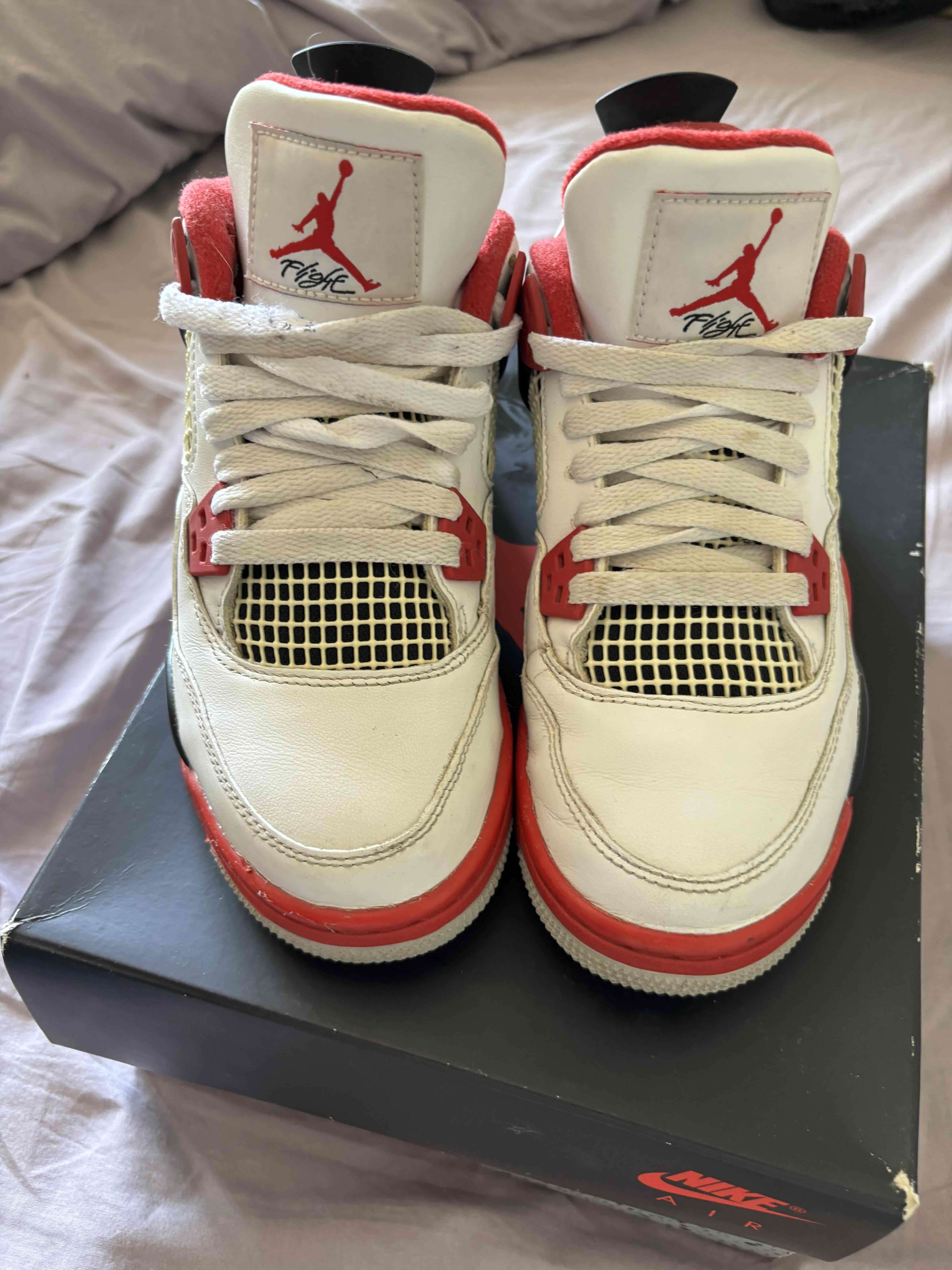 Zapatillas Nike Air Jordan 4 Retro fire red - miniatura 4