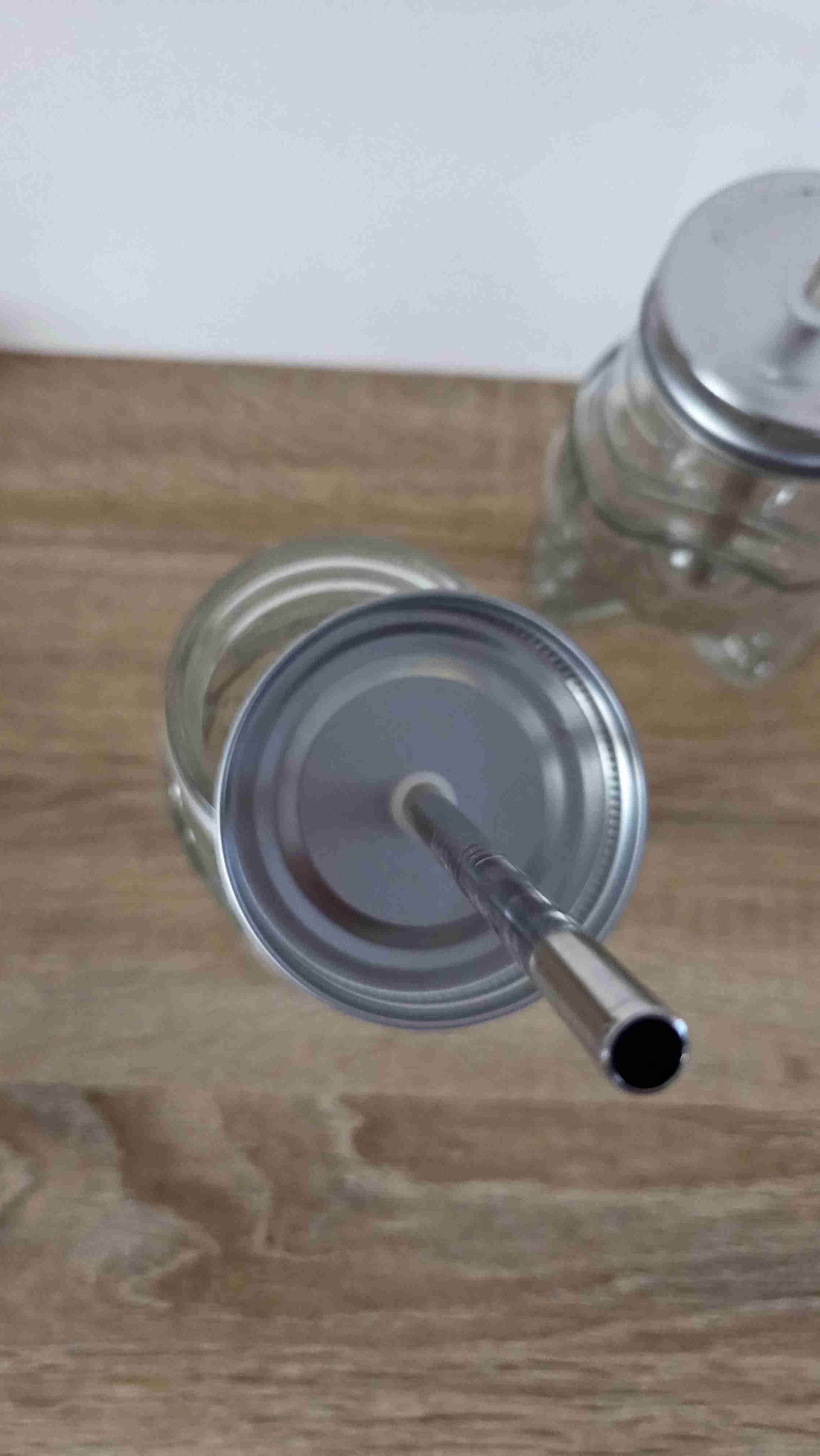 Frascos de vidrio con tapa y bombilla - miniatura 3