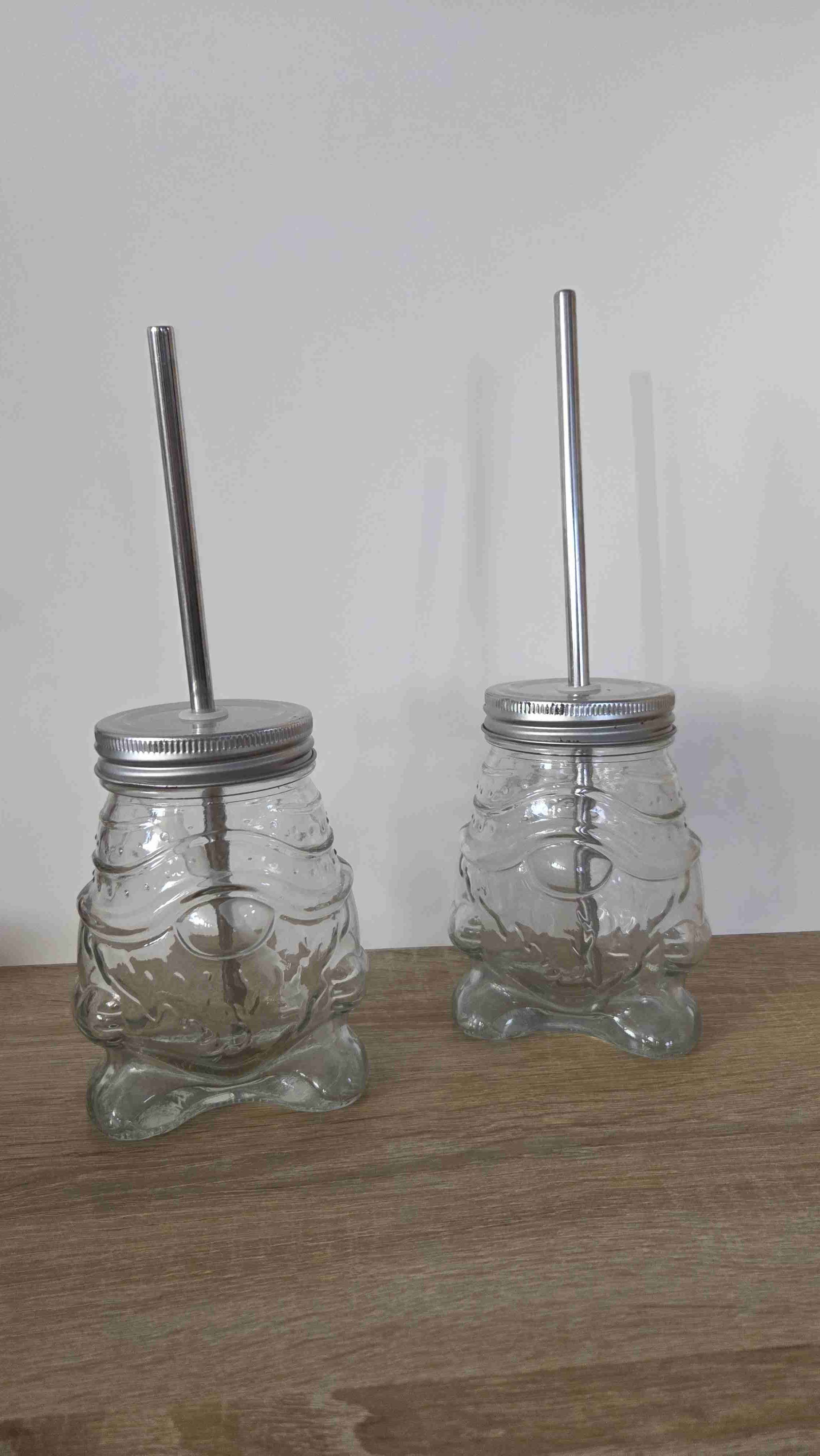 Frascos de vidrio con tapa y bombilla - miniatura 5