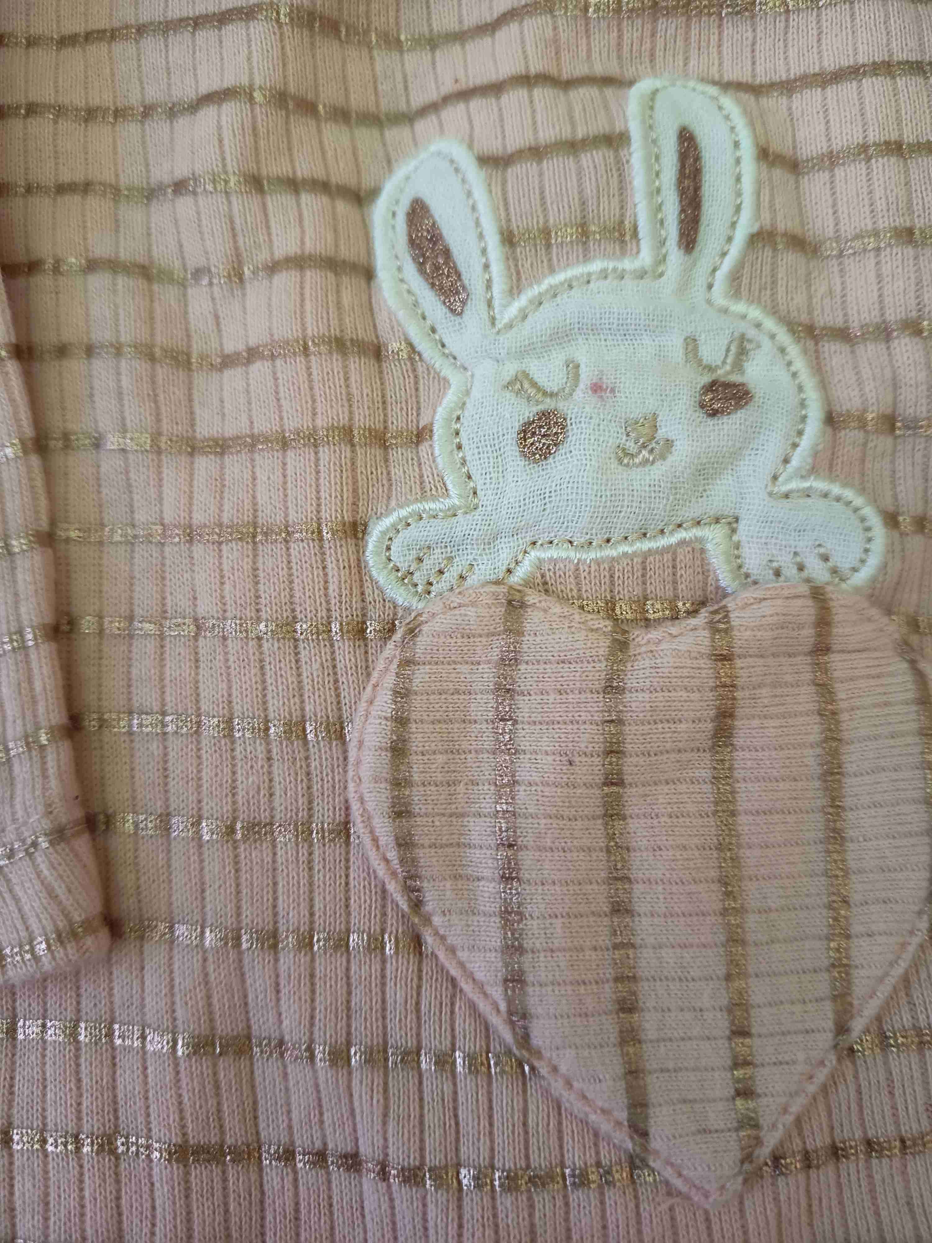 Buzo infantil rosa con conejo talla 1 Mes - miniatura 1