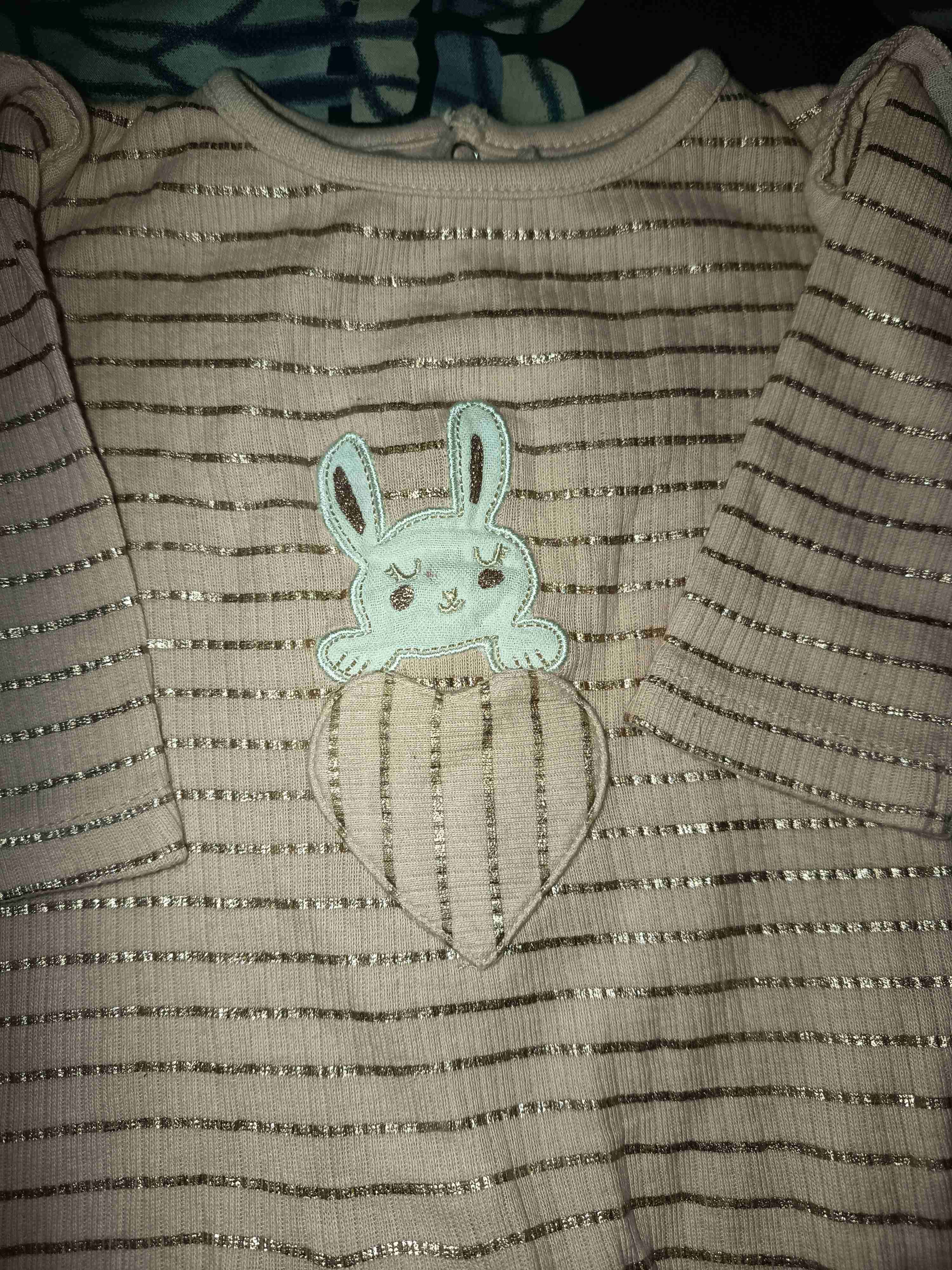 Buzo infantil rosa con conejo talla 1 Mes - miniatura 3