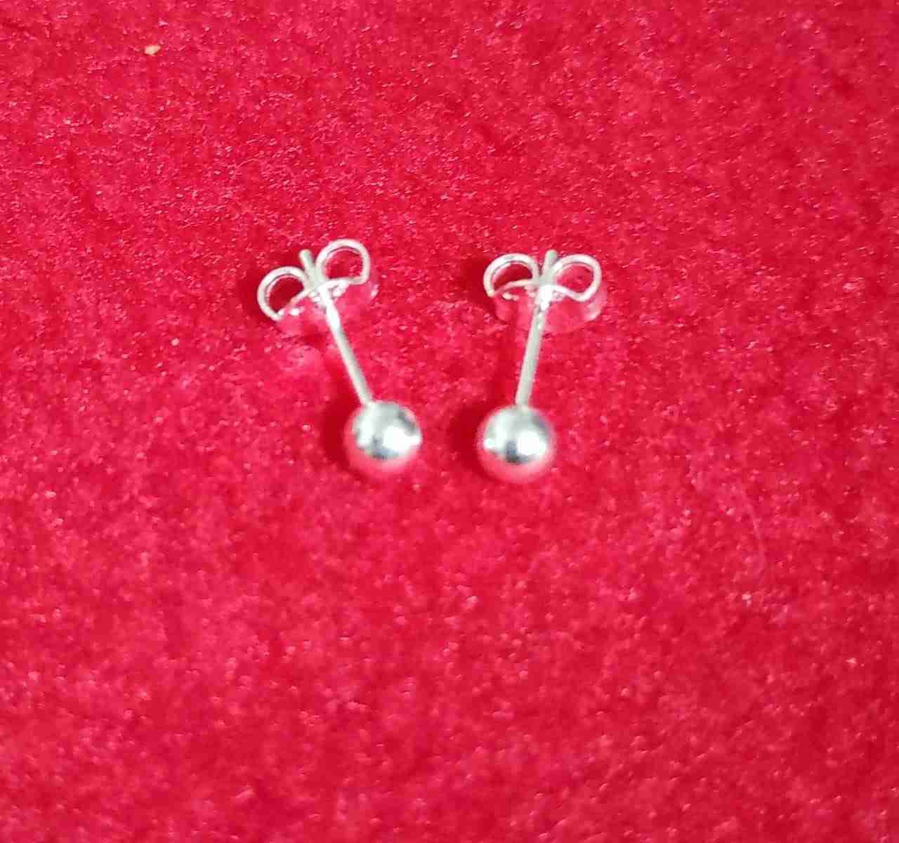 Aros de bola en plata - miniatura 1