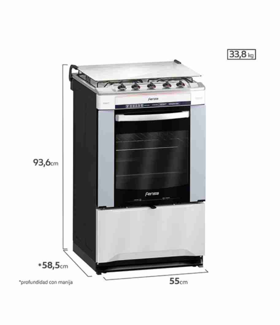 Cocina a gas Fensa 4 quemadores