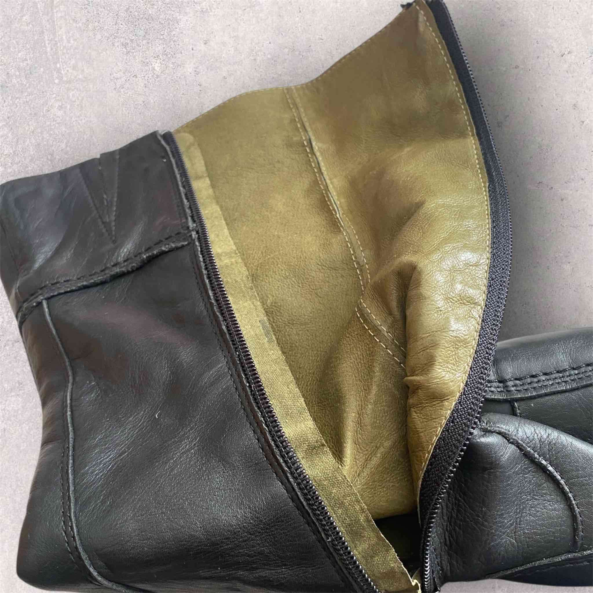 Tommy Hilfiger / Botas de cuero negras - 6