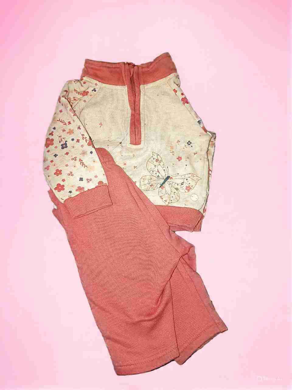 Conjunto infantil Pillin floral coral talla 6M - miniatura 2