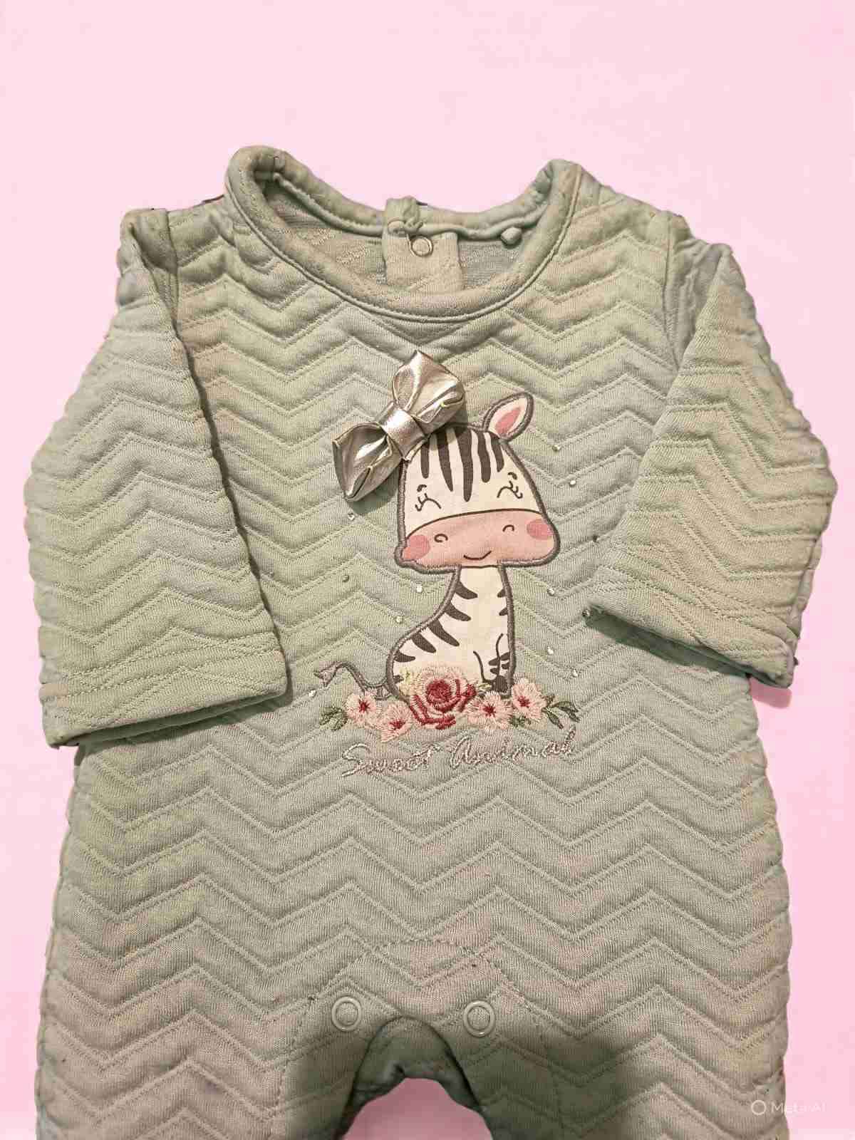 Enterito bebé Limonada con diseño de cebra talla0M - miniatura 2