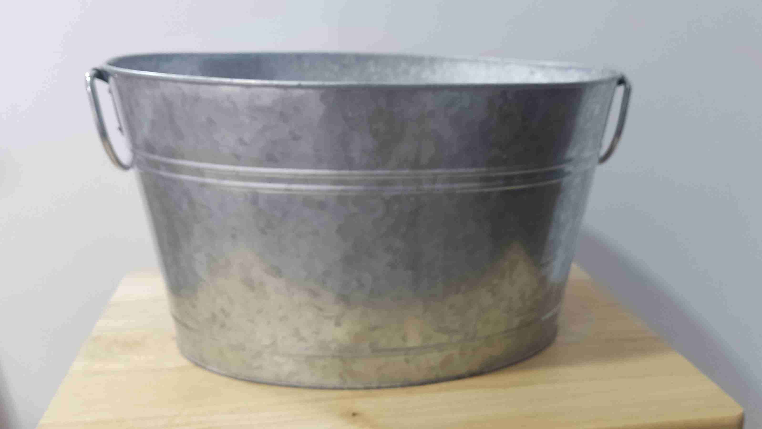 Hielera/Balde metálico grande - 3