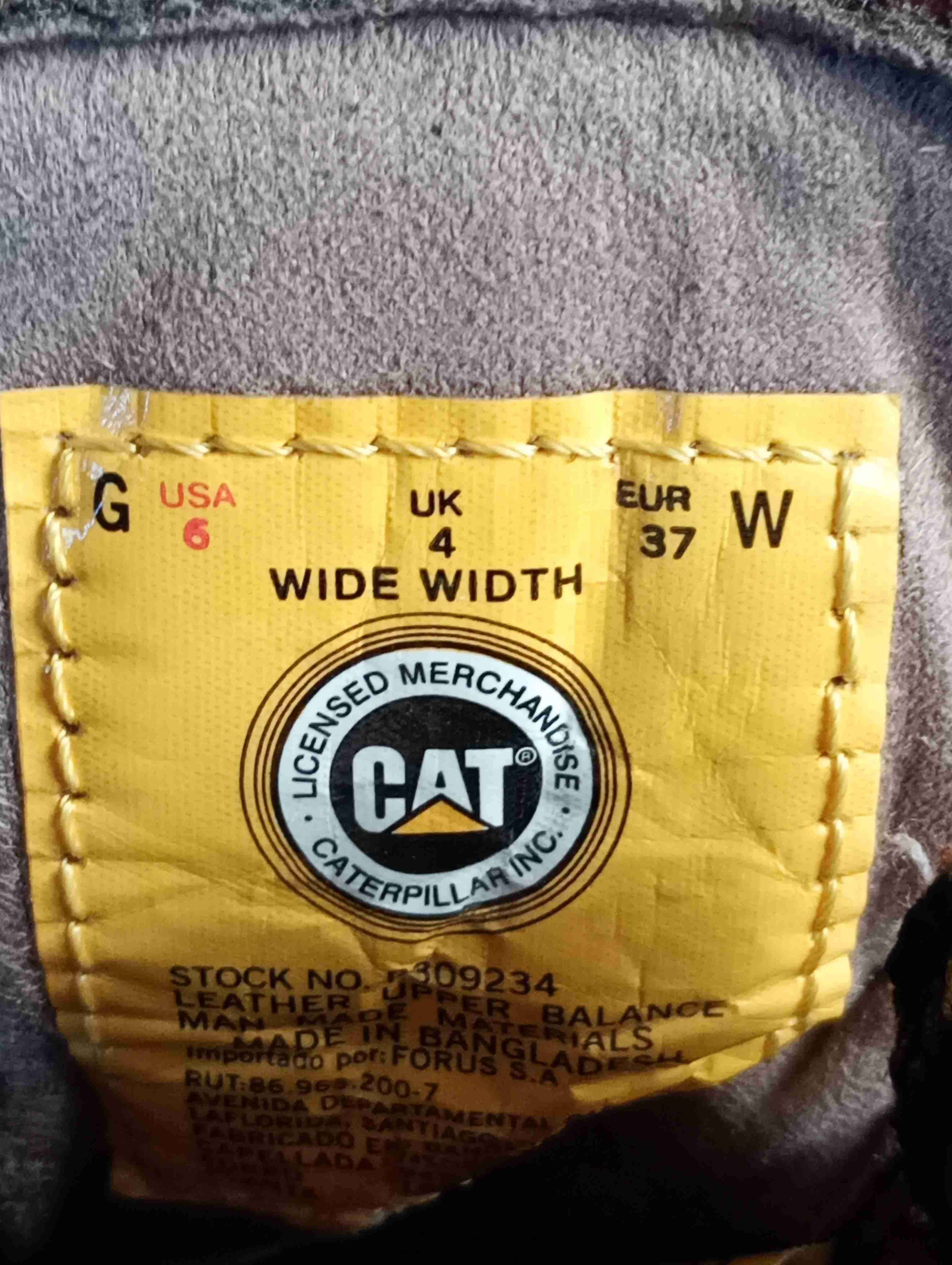 Botas Caterpillar cuero marrón - miniatura 4