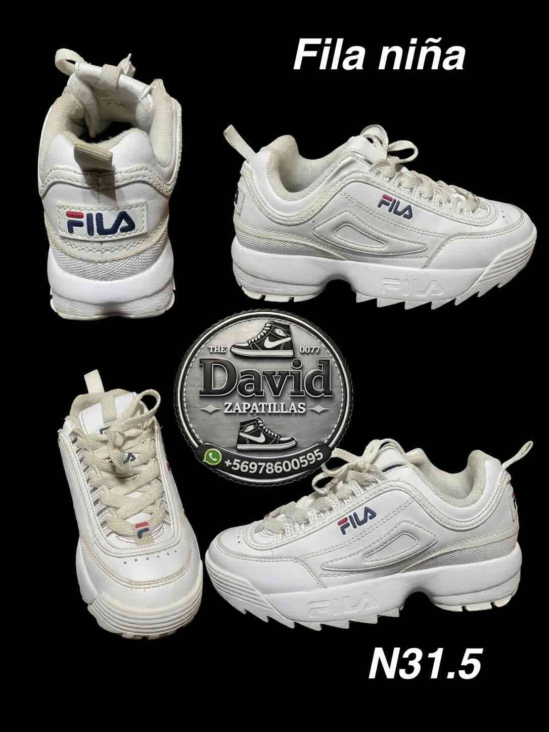 Zapatillas Fila niña blancas