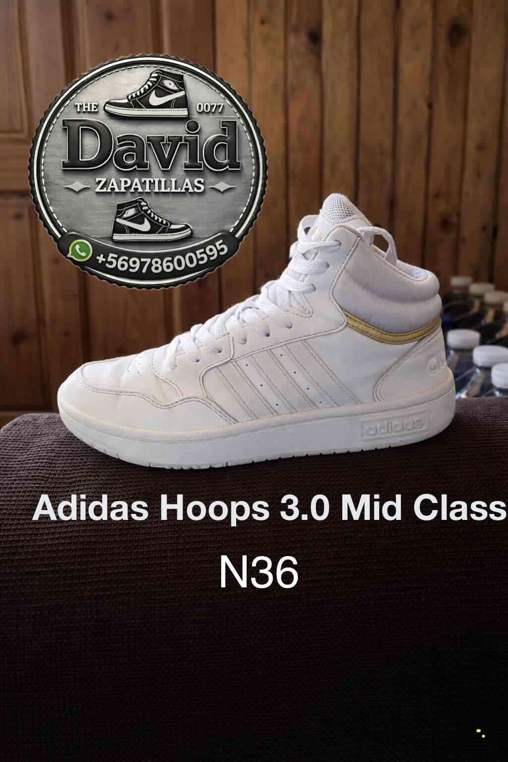 Zapatillas Adidas Hoops 3.0 blancas