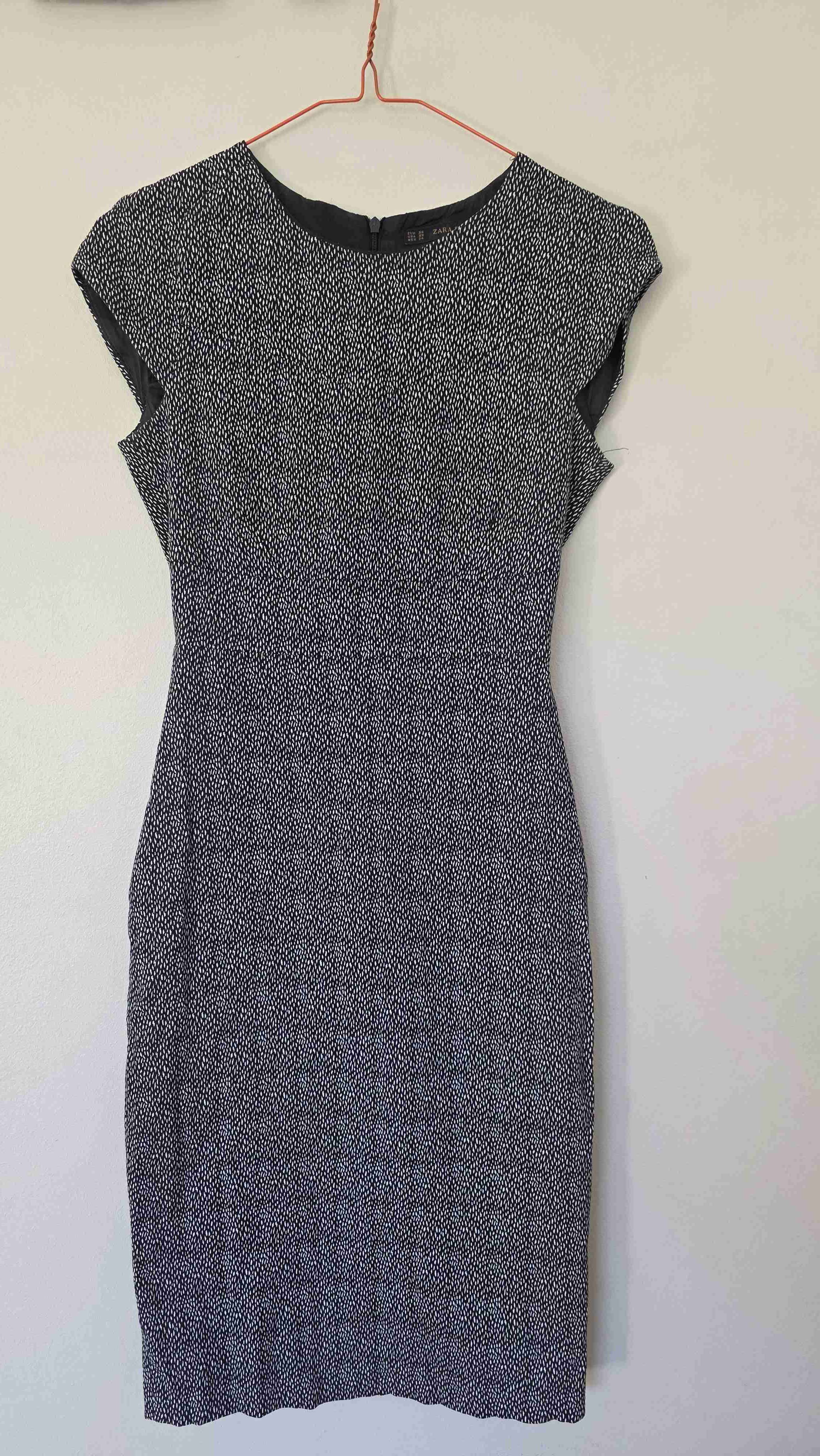 Vestido Zara negro con estampado - 3