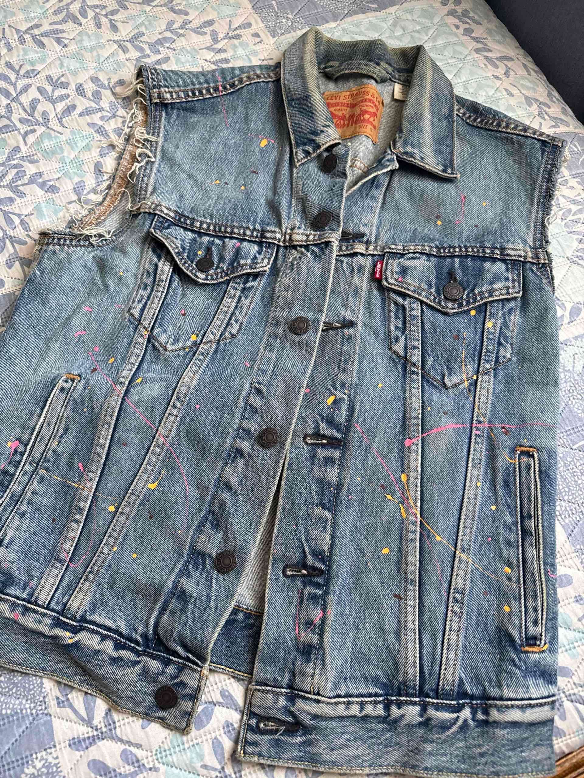 Chaleco de mezclilla sin mangas - miniatura 1