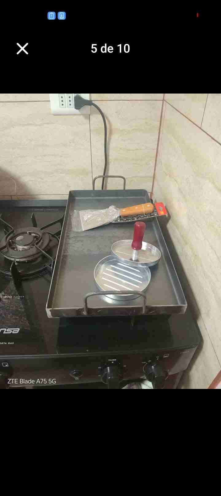 Plancha para cocina con prensa - miniatura 1