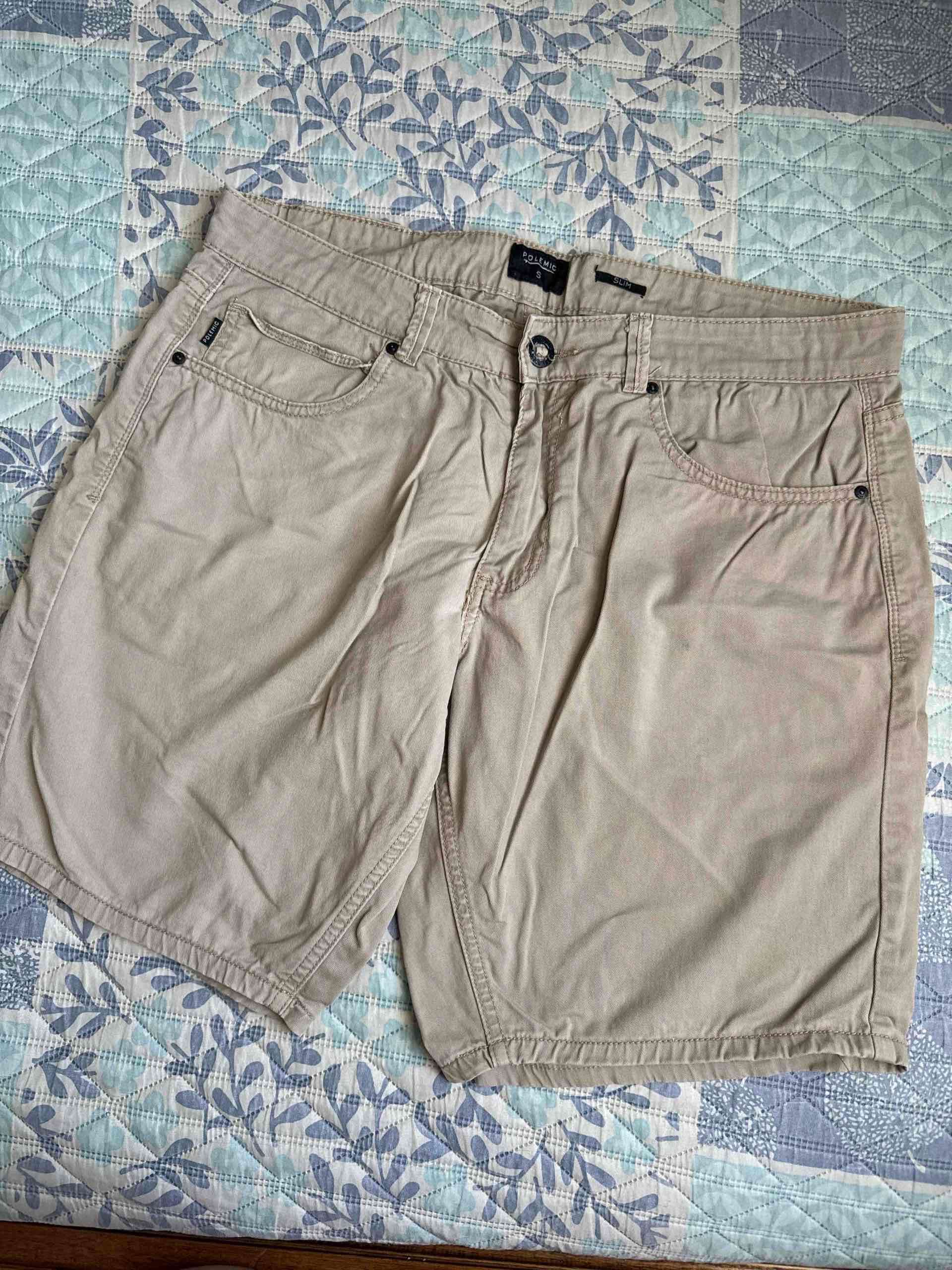 Shorts beige polemic para hombre - miniatura 1