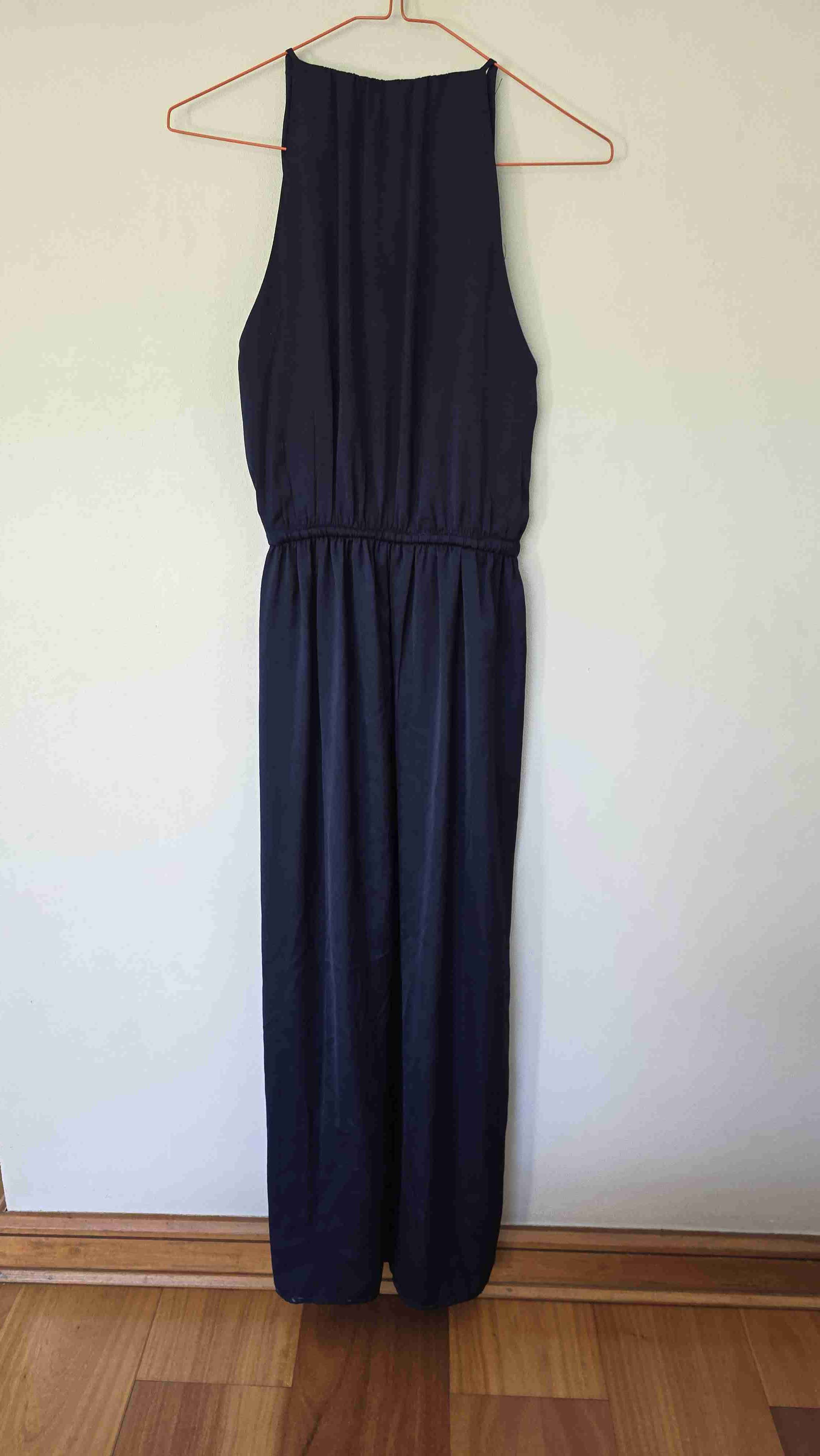 Vestido largo azul elegante - miniatura 4